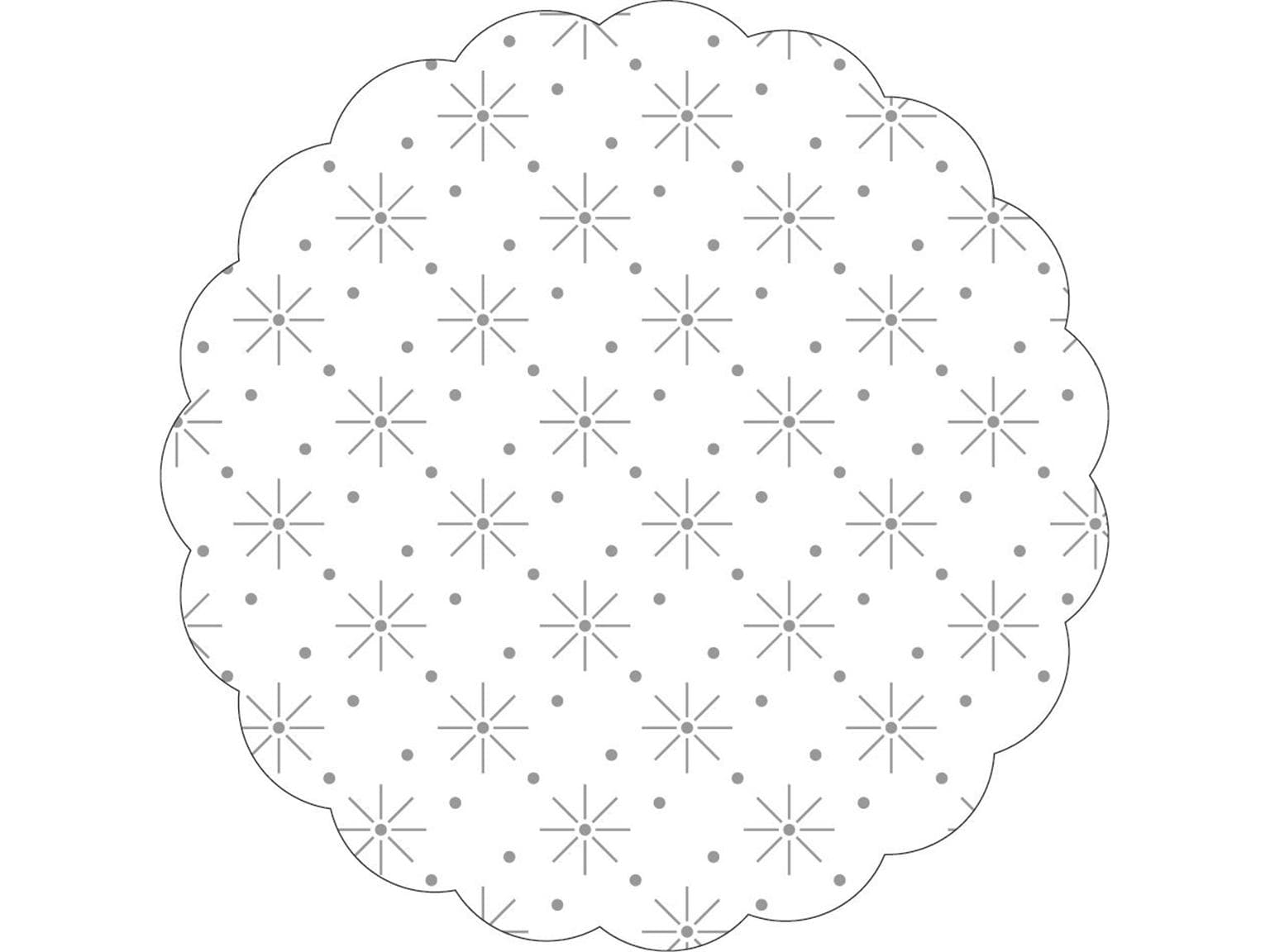 Tassenuntersetzer Tissue 8-lg, ø 80 mm, weiss