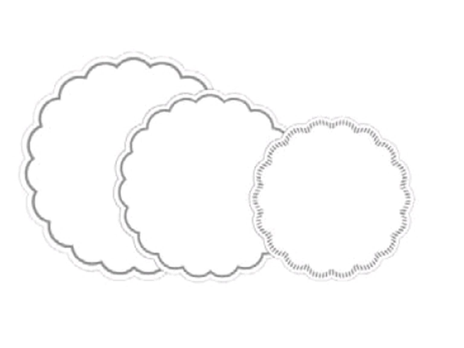 Tassenuntersetzer Tissue 7-lg, ø 180 mm, weiss