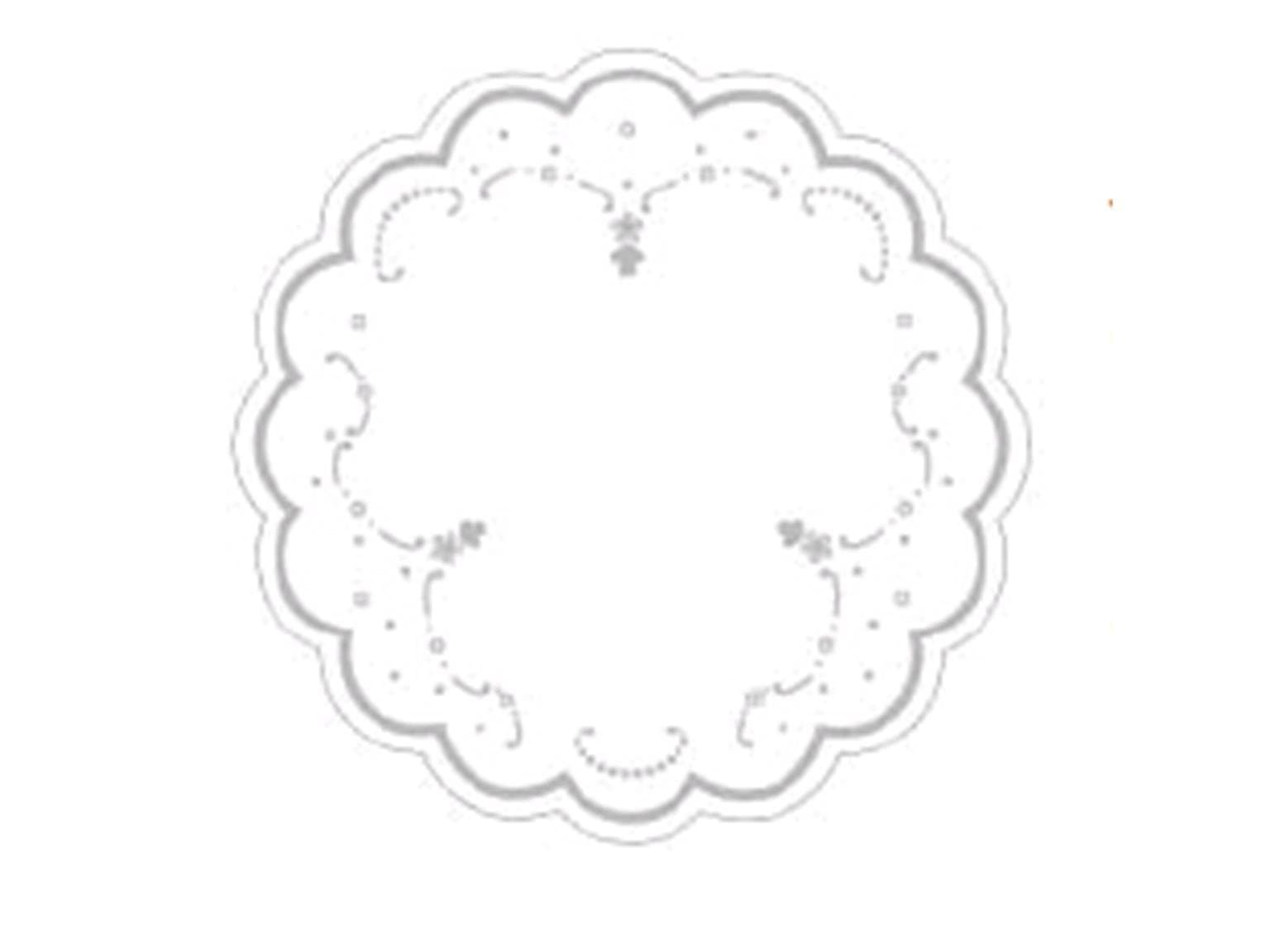 Untersetzer "Silberdekor" Airlaid, ø 180 mm,