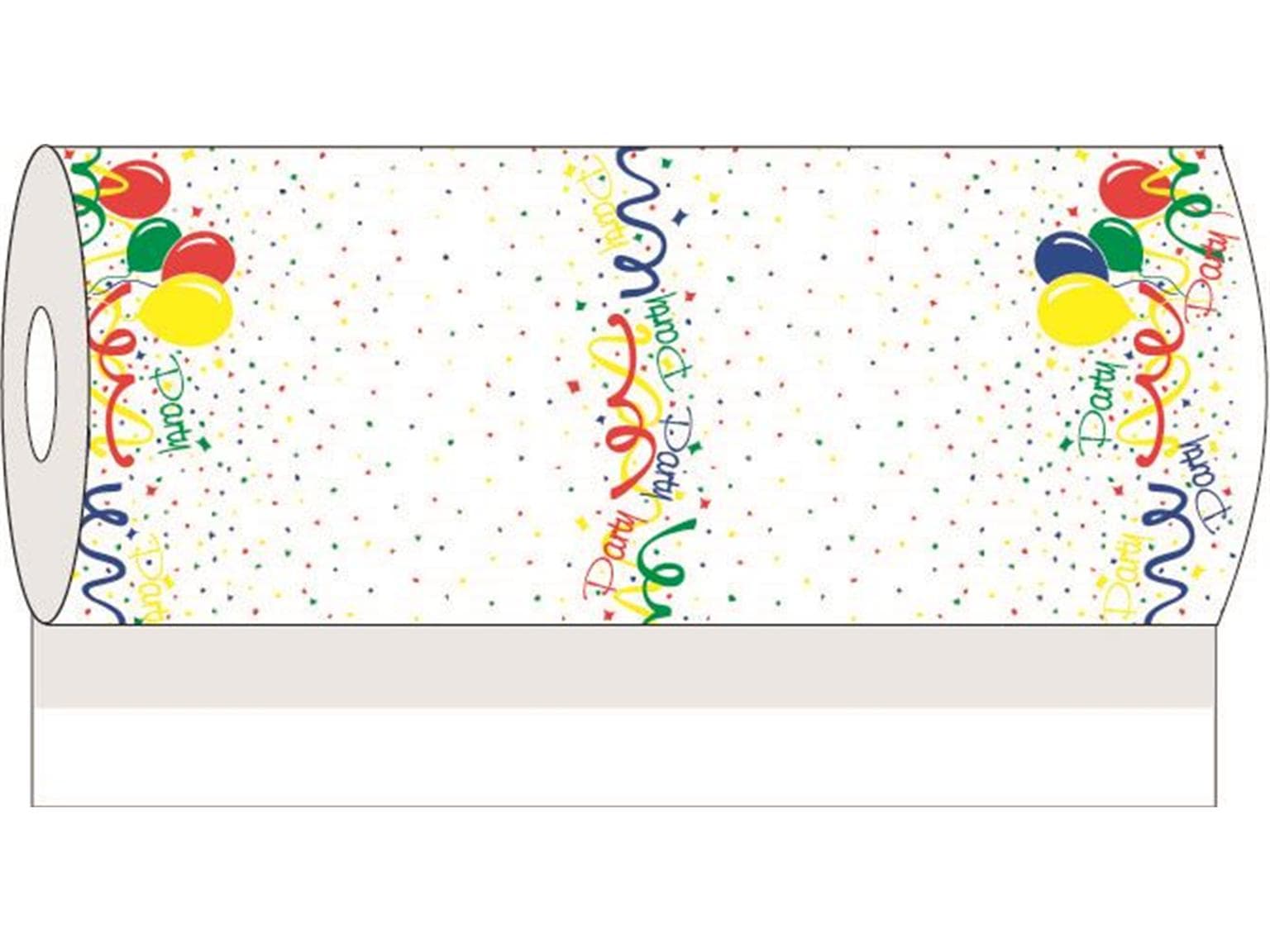 Tischtuchrollen Airlaid, 120 cm x 40 m, "PARTY" Neutralmotiv