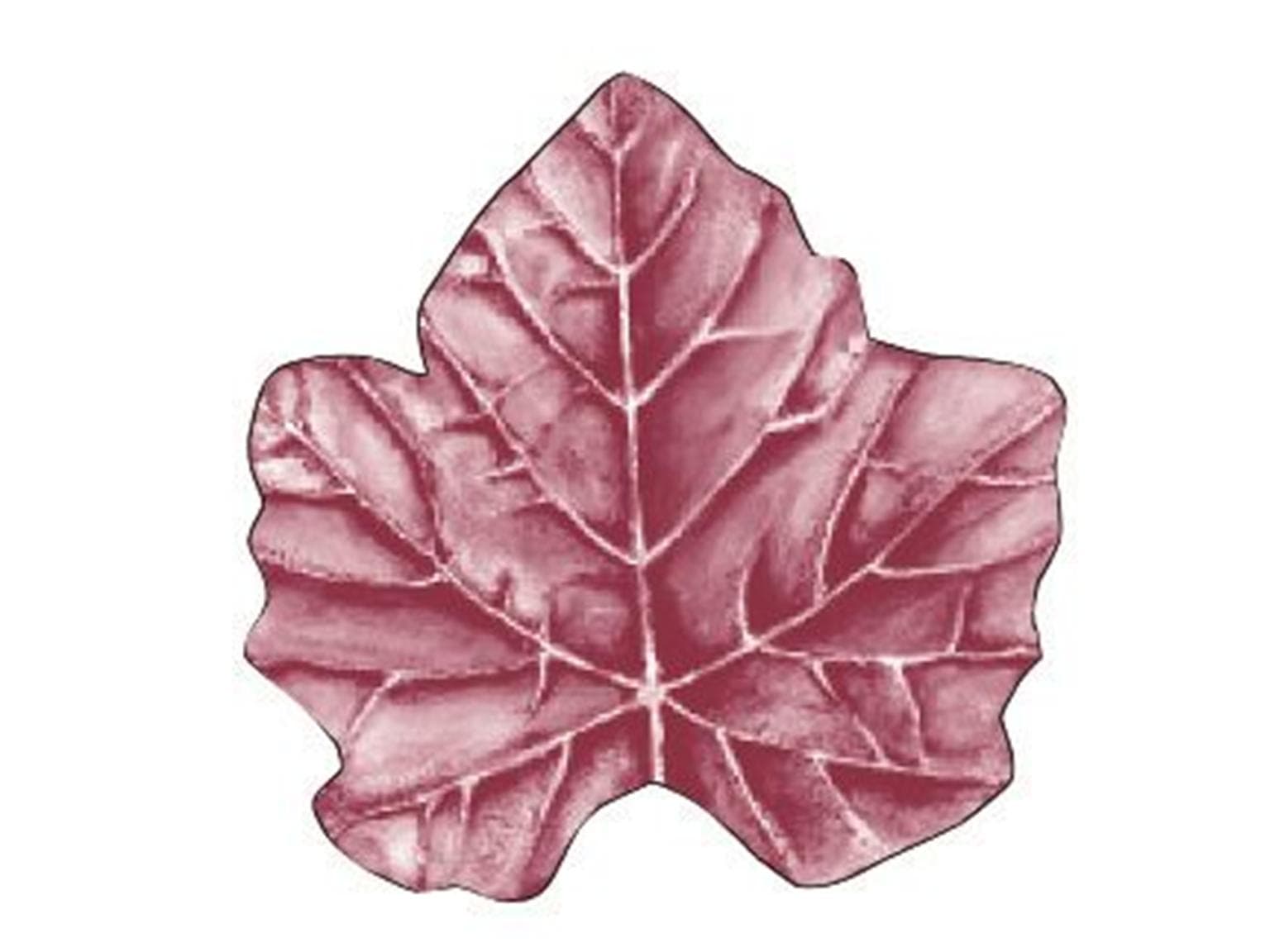 Tassenuntersetzer Saugstoff 80g, ø120mm, "WEINBLATT" bordeaux