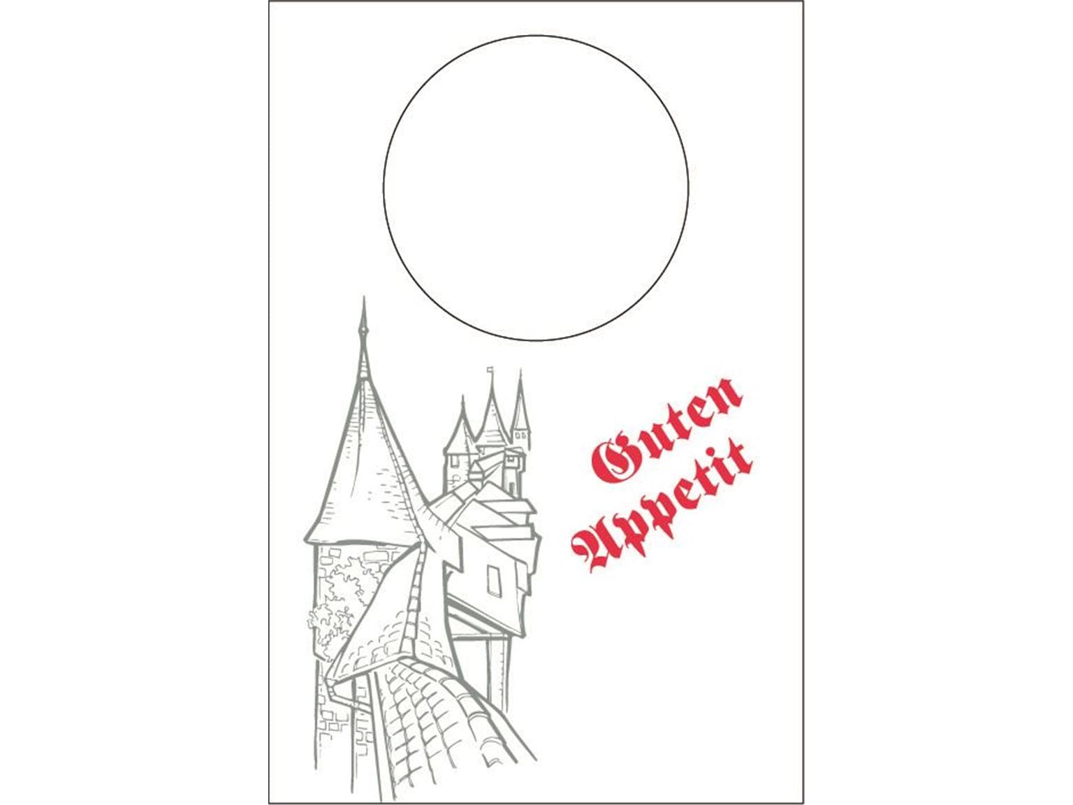 Schutzservietten Vliesstoff, 60 x 42 cm, "GUTEN APPETIT"