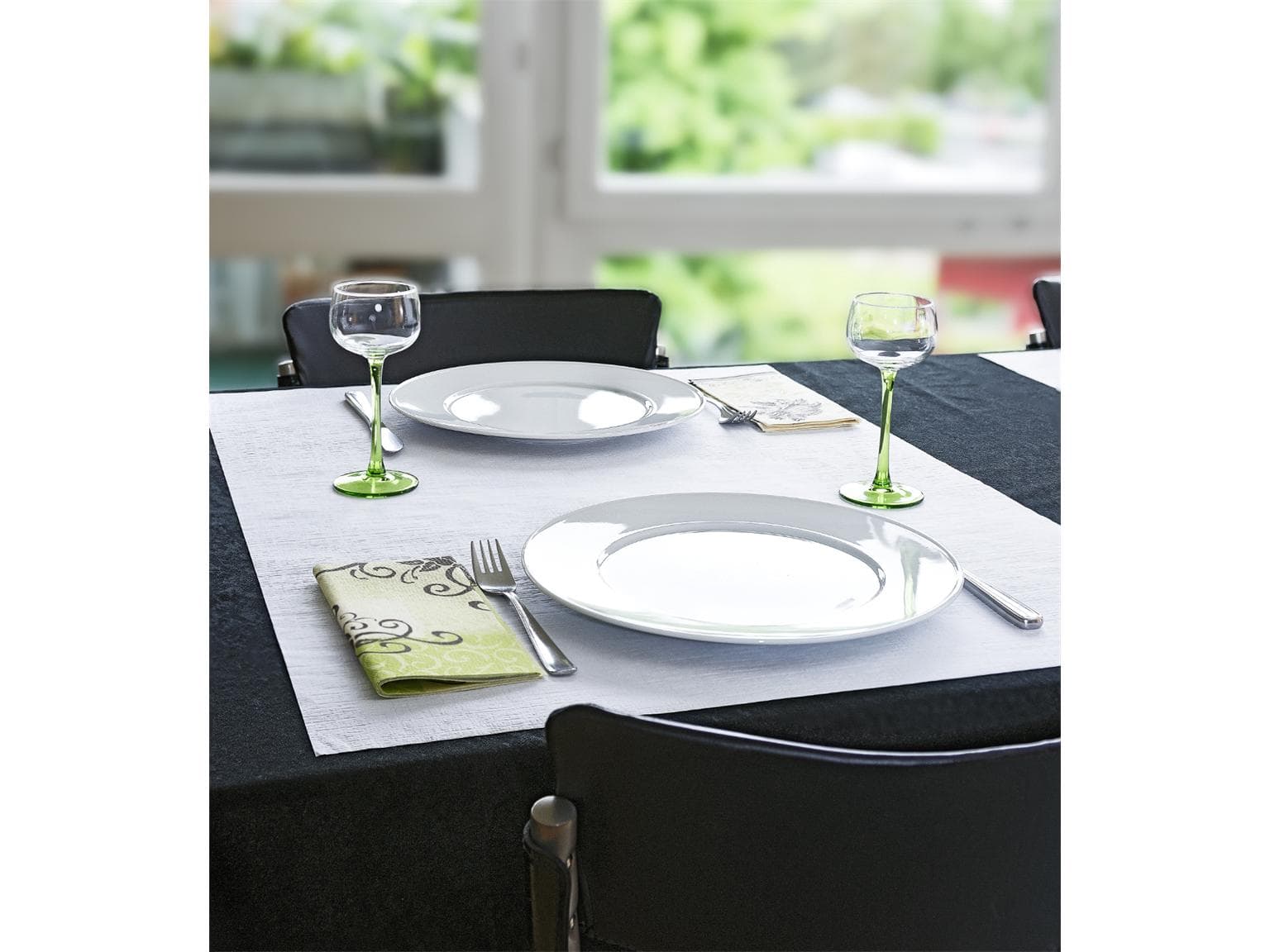 Tischtücher Papier 70 x 100 cm weiss, geprägt