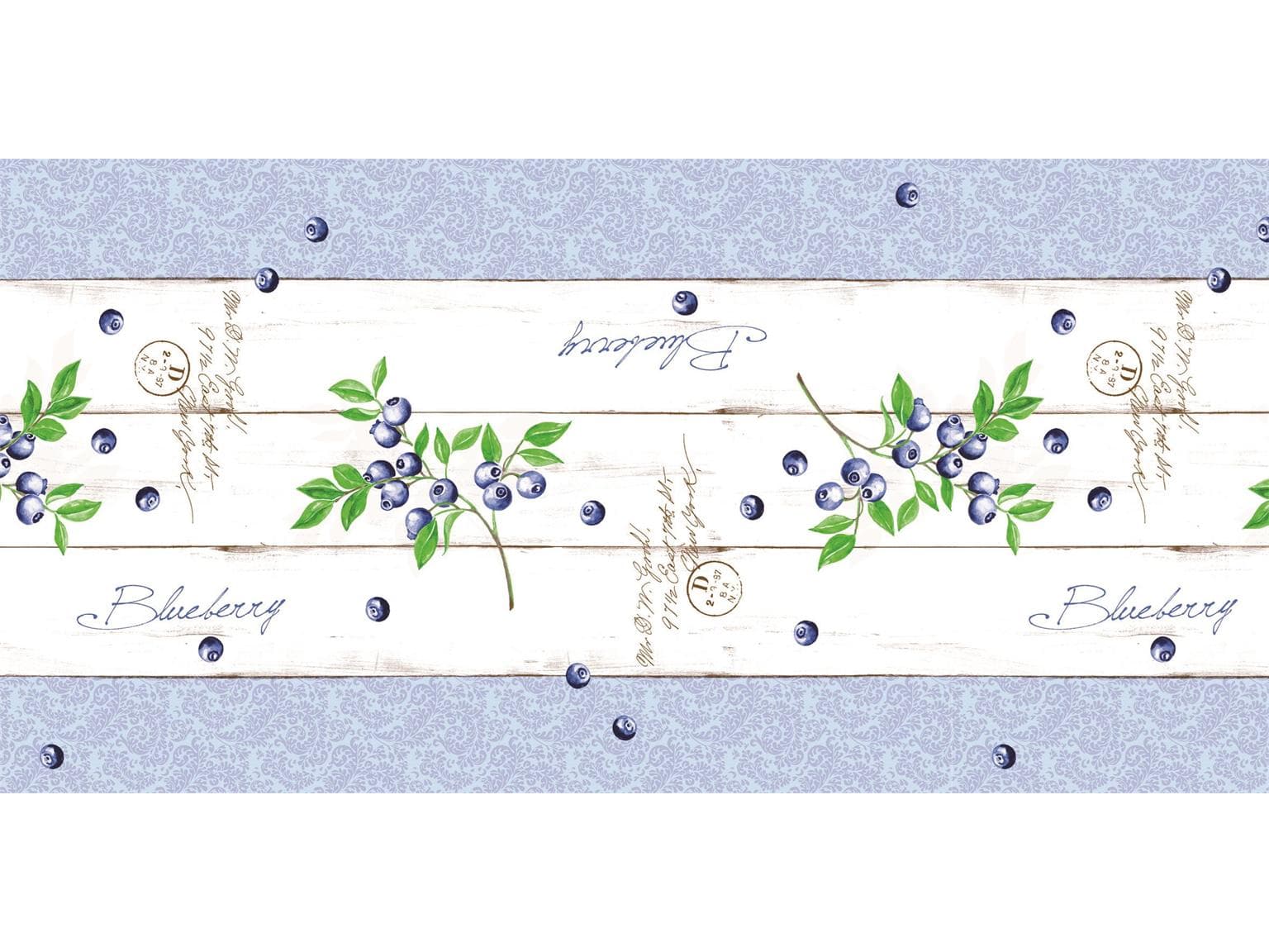 Tischläufer Airlaid, 40 cm x 24 lfm, "BLUEBERRY"
