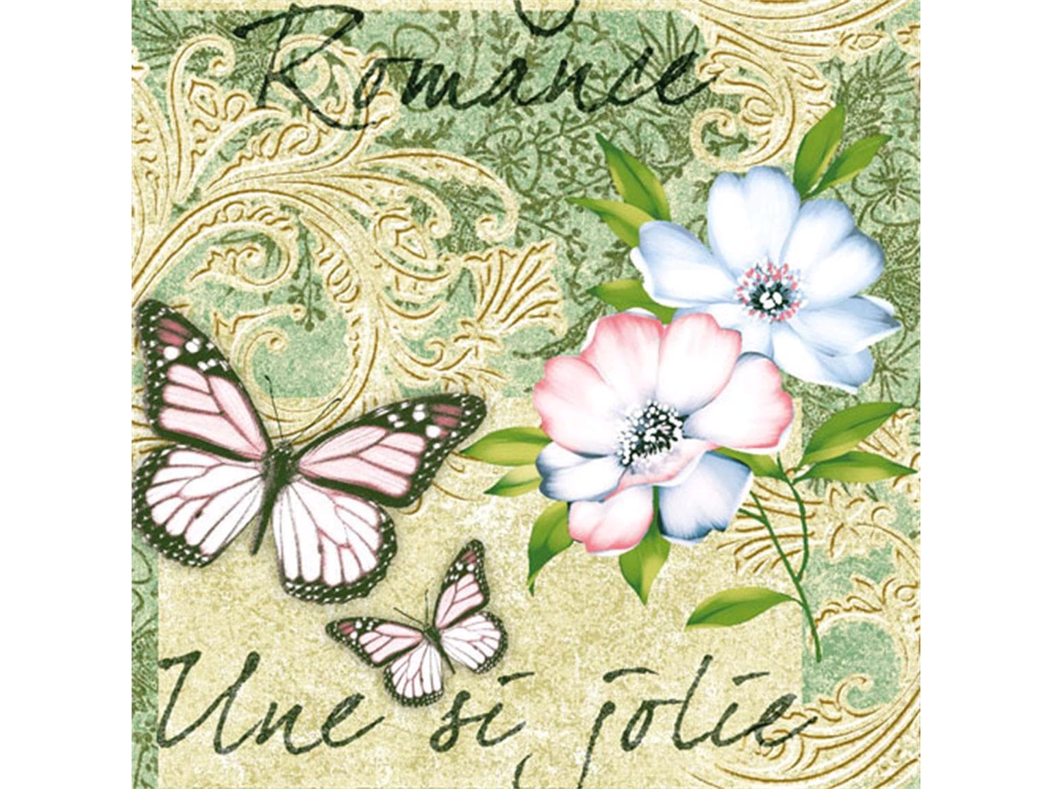 Servietten Airlaid 60 gm2, 40 x 40 cm 1/4 Falz, "JOLIE"