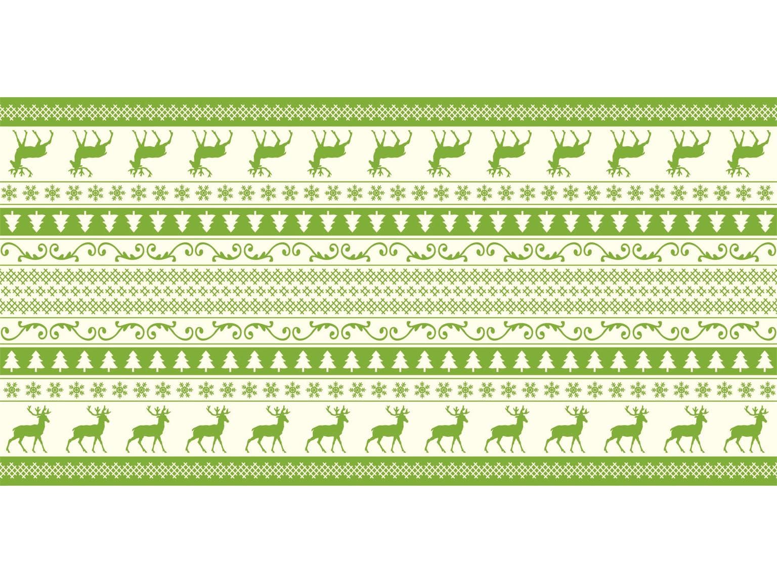 Tischläufer Airlaid, 40 cm x 24 lfm, Basti  "champagner/grün"