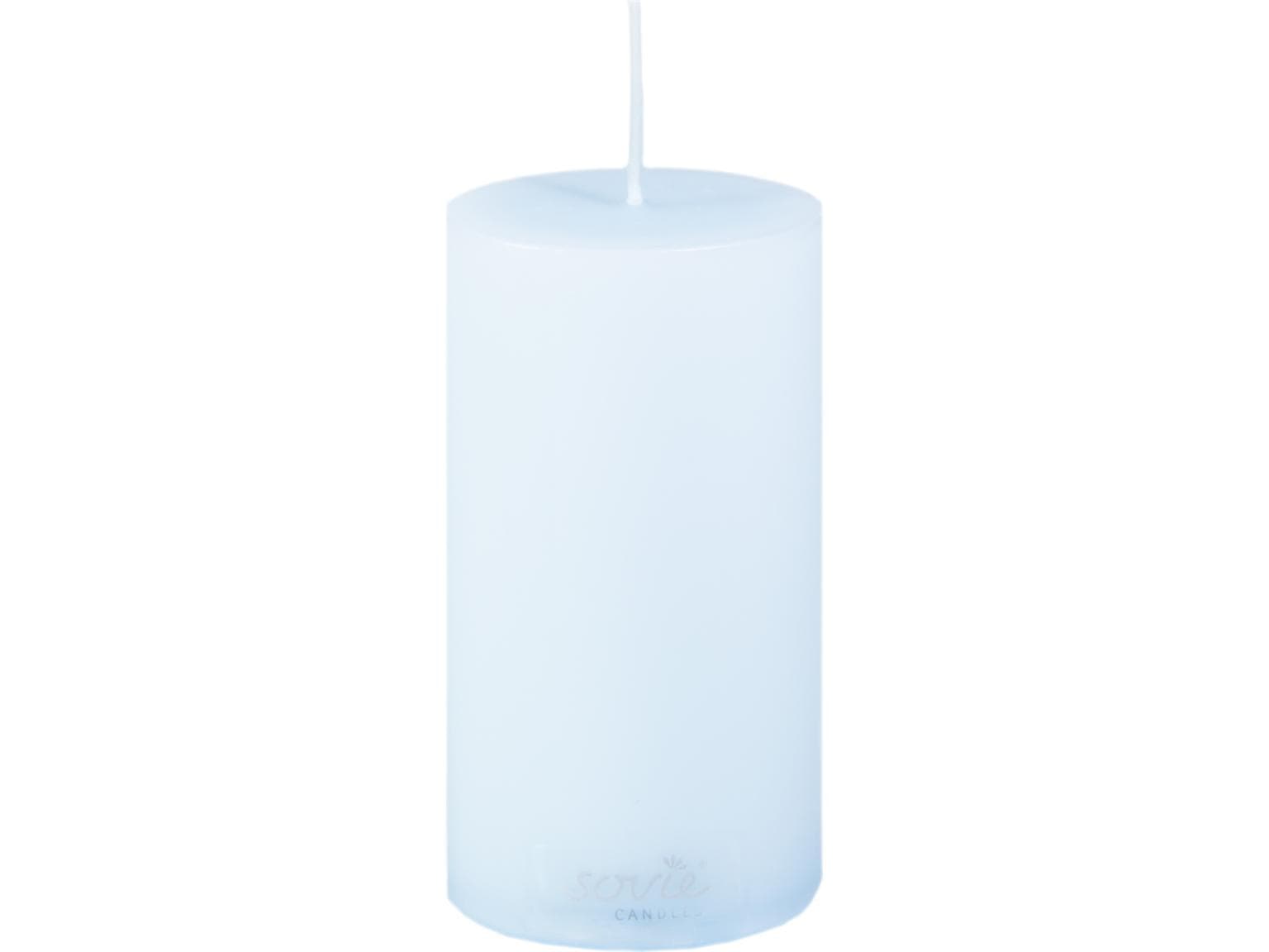 Stumpenkerzen, Ø 50 mm x 100 mm, hellblau