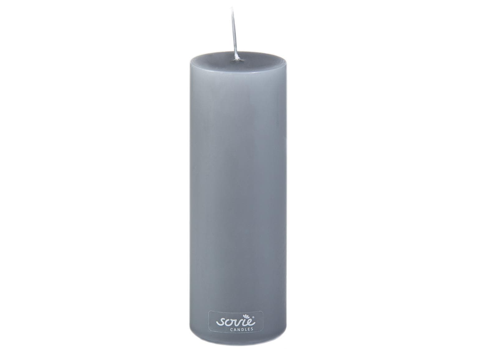 Stumpenkerzen, Ø 50 mm x 150 mm, grau