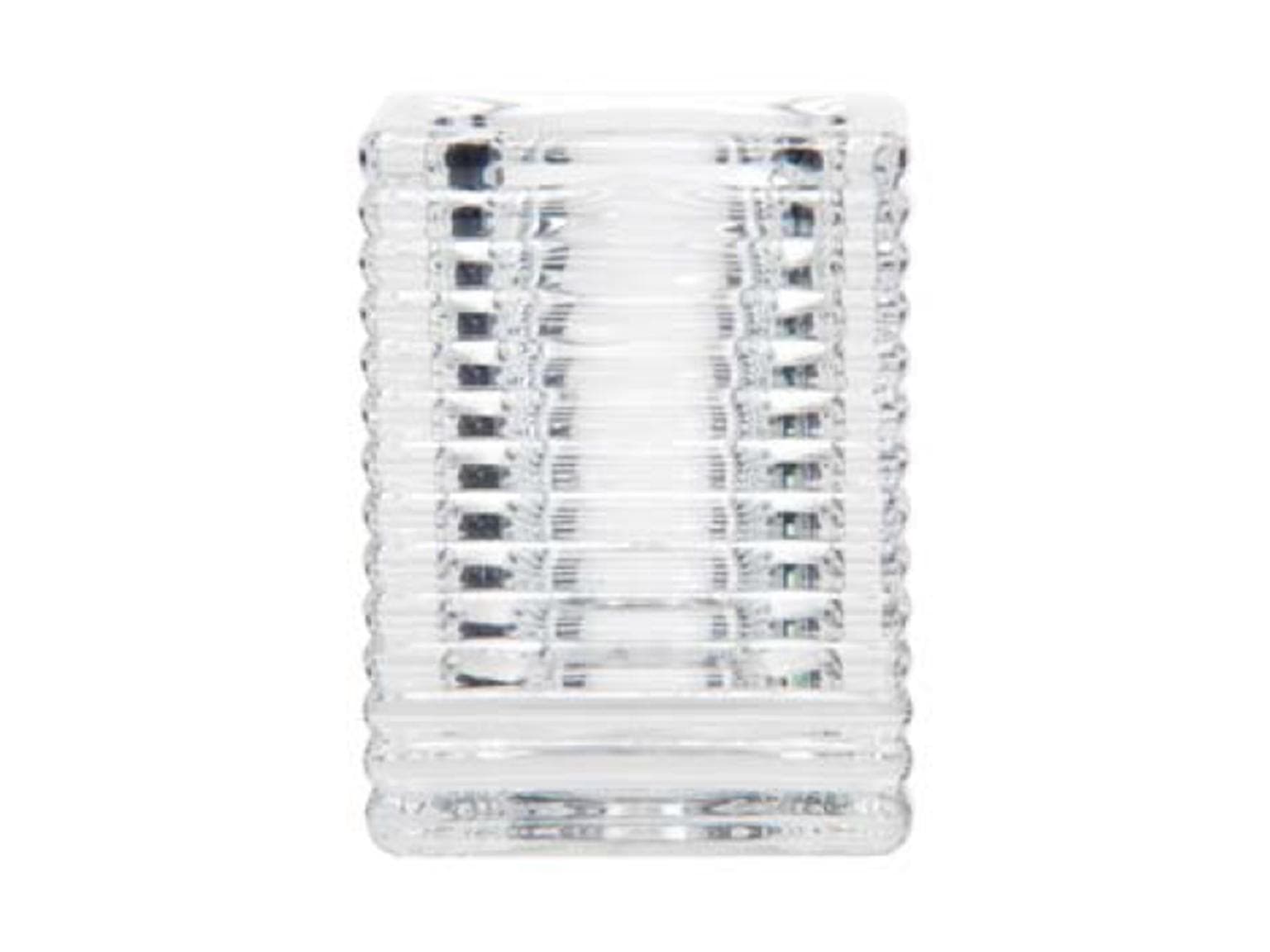 Kerzenglas, 72 x 72 x 98 mm Cube transparent