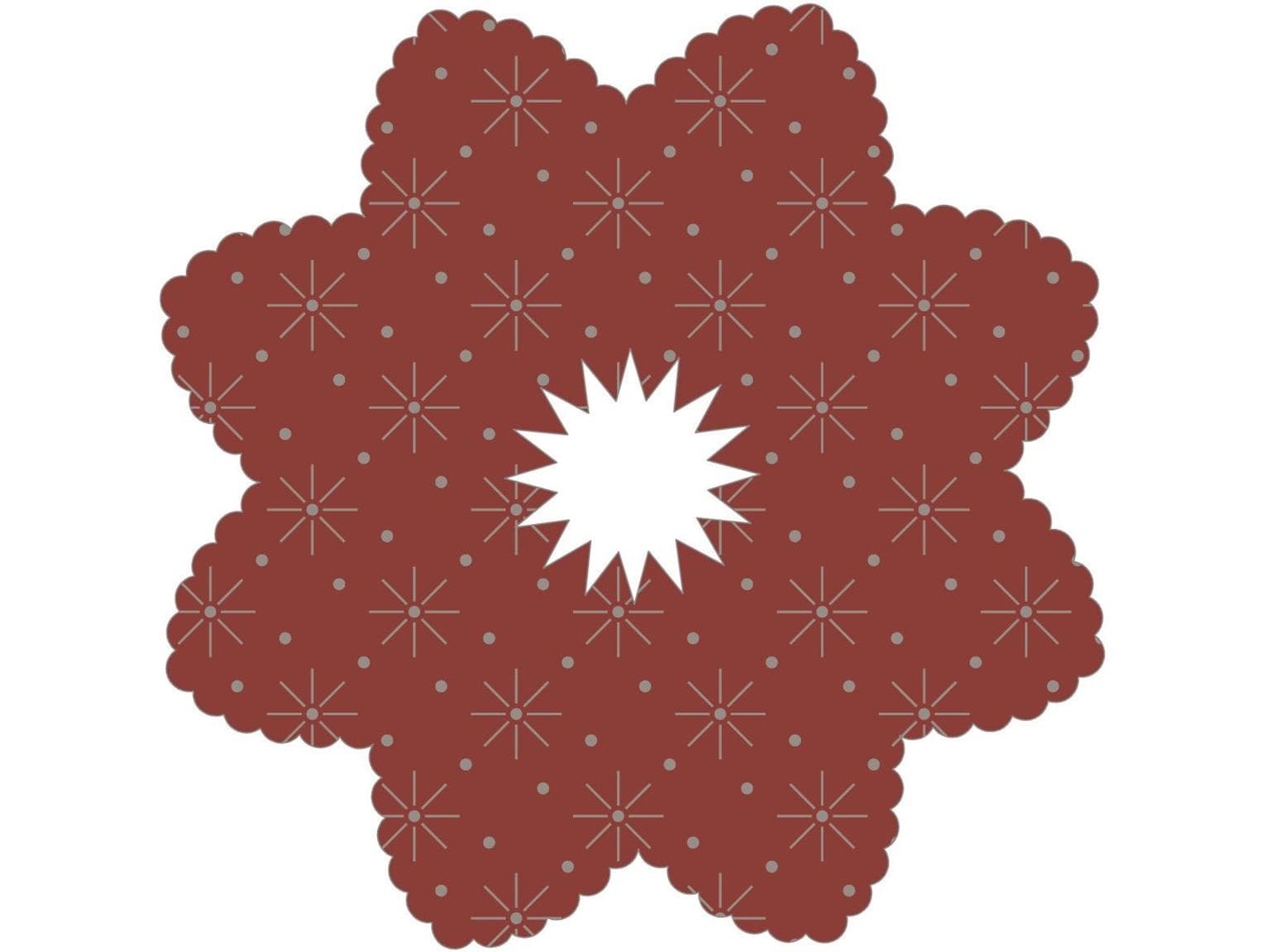 Tropfenringe Tissue 9-lagig, ø 100 mm, bordeaux