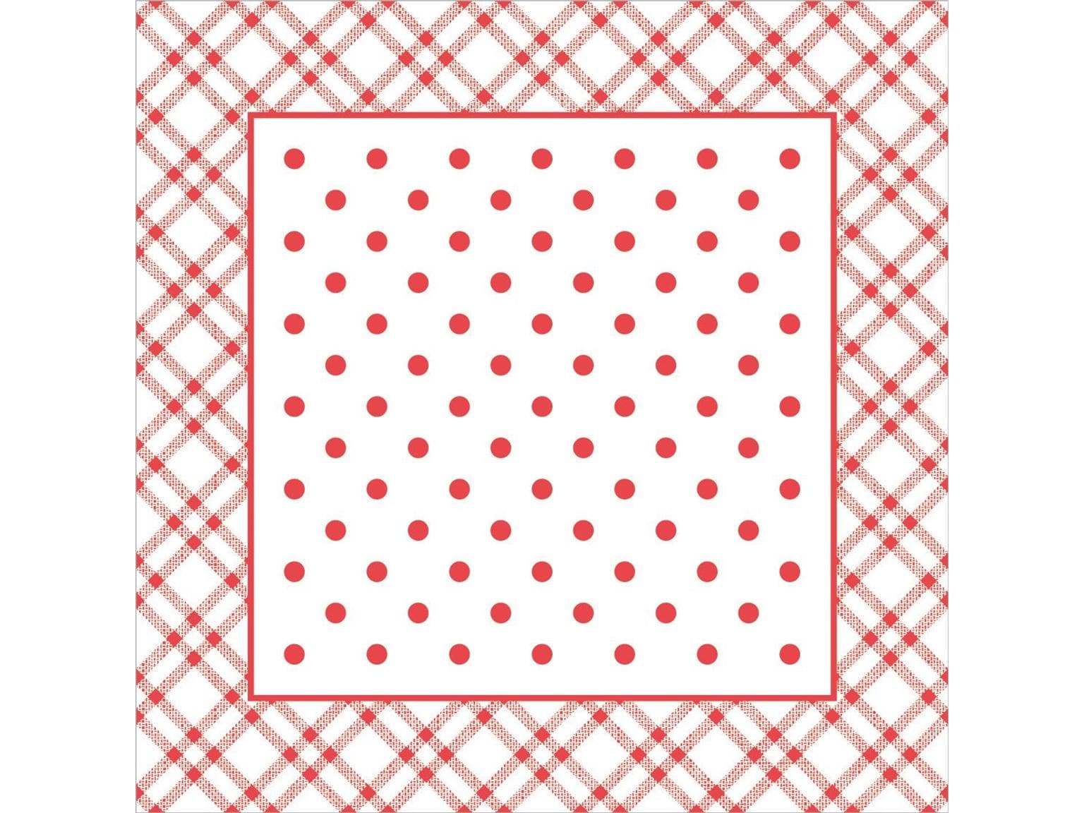 Tassenuntersetzer Tissue+Folie, 95x95mm, "ANTONIA" rot
