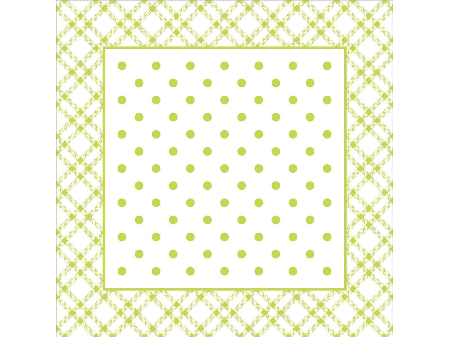 Tassenuntersetzer Tissue+Folie, 95x95mm, "ANTONIA" lime