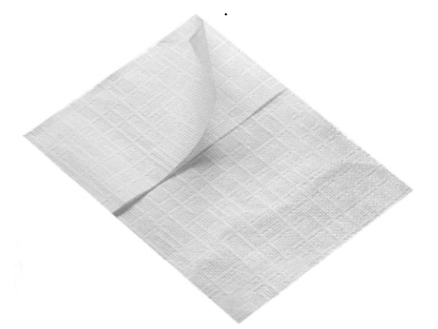 Spenderservietten 1-lagig, 17 x 17 cm weiss geprägt, unbedruckt