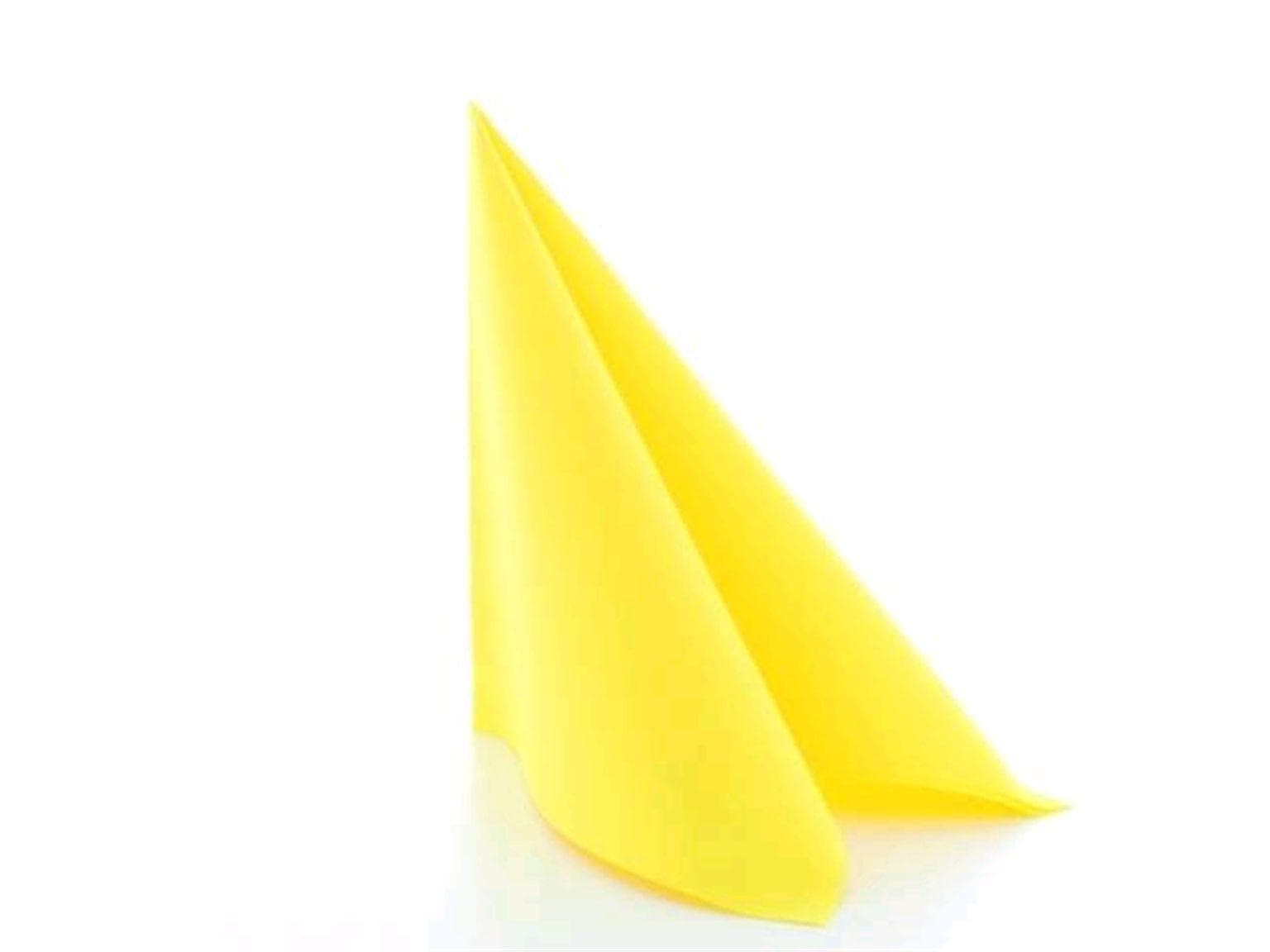 Servietten Airlaid, 40 x 40 cm, 1/4 Falz, gelb