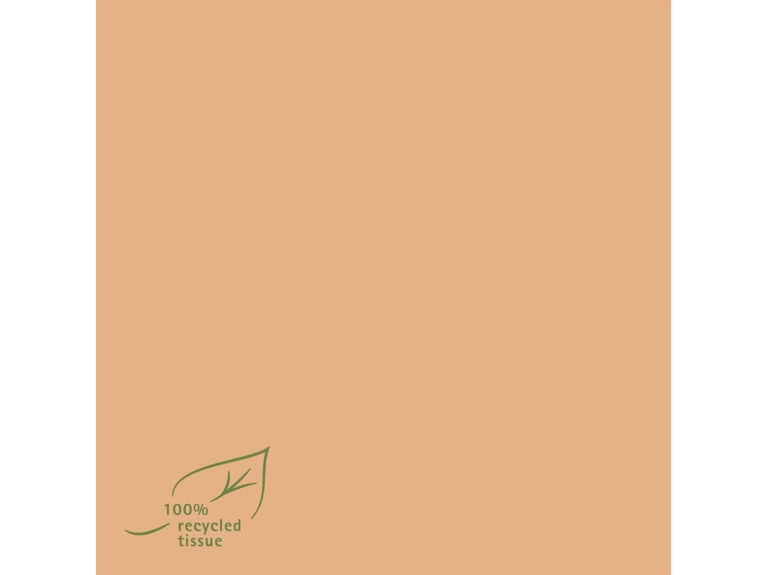 Servietten Recycling-Softpoint, 40x40cm, 1/4 Falz, braun, 2-lagig