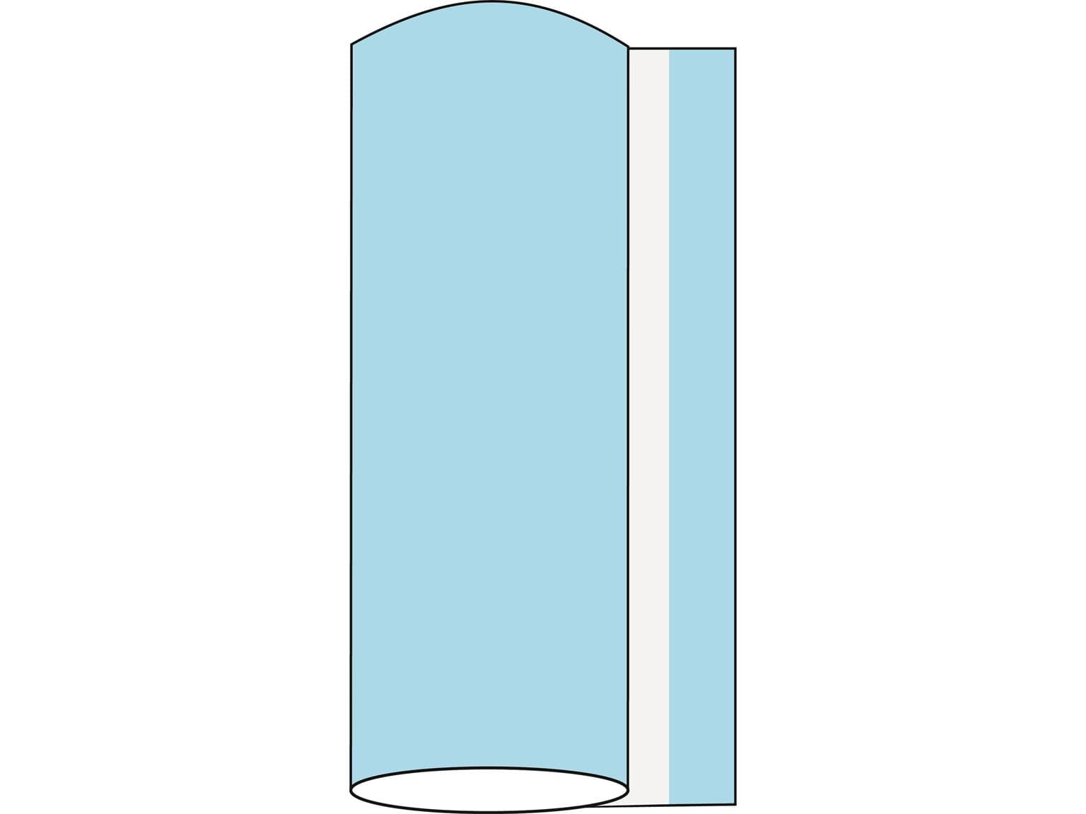 Tischläufer Airlaid, 40 cm x 24 lfm, sky