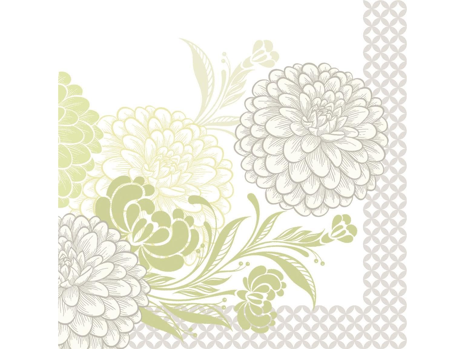 Servietten Airlaid, 40 x 40 cm, 1/4 Falz, "CLARISSA" grün