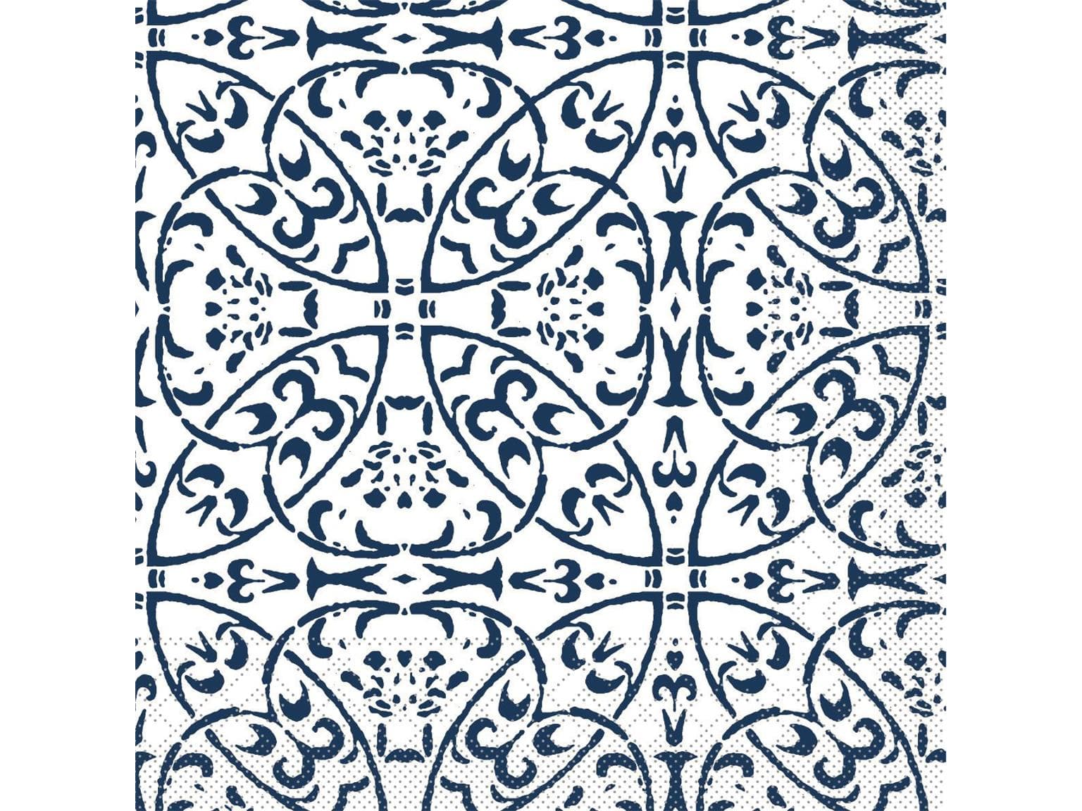 Servietten Tissue 3-lagig, 33 x 33 cm, 1/4 Falz, "CLAUDIO" dunkelblau