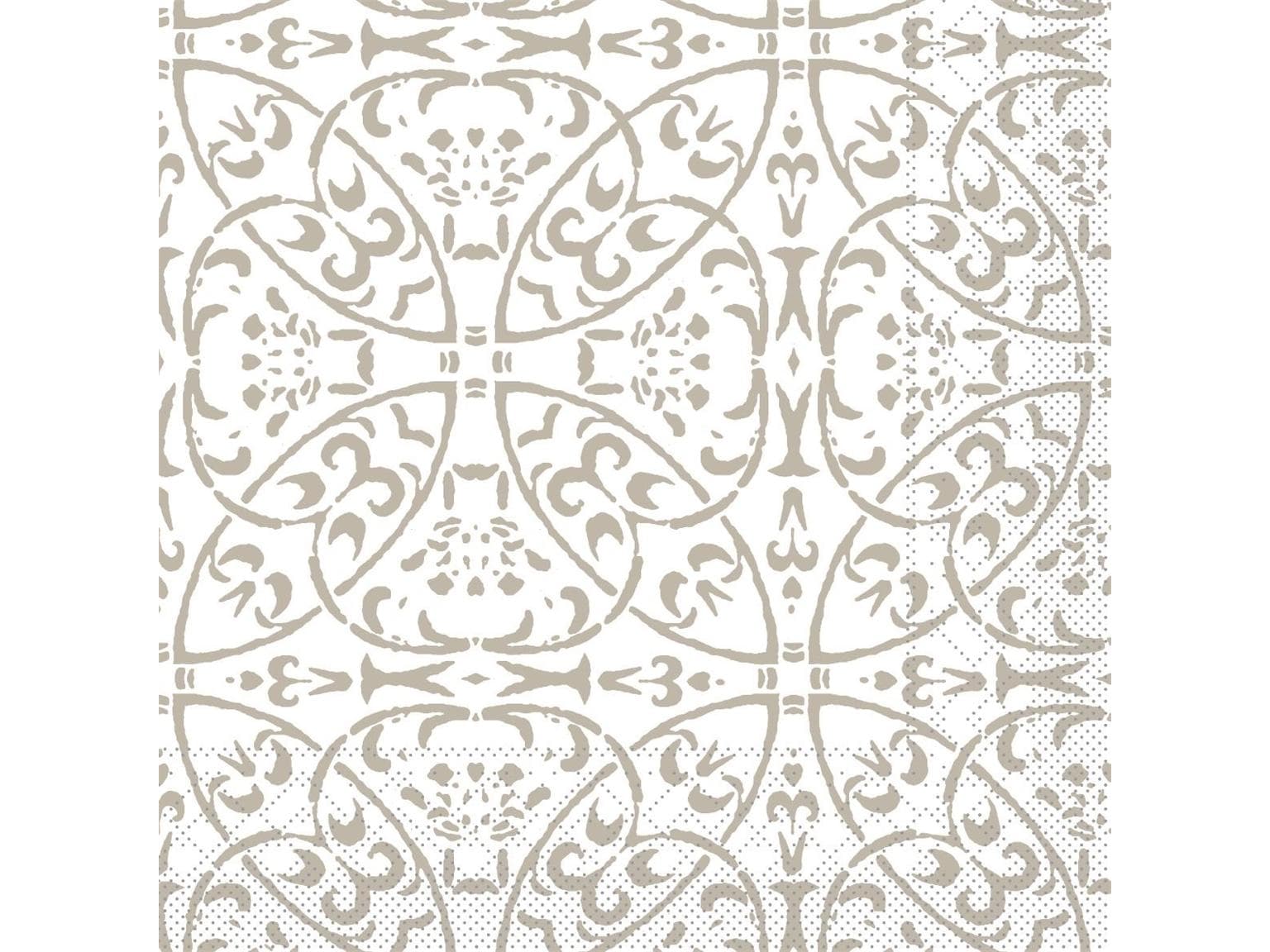 Servietten Tissue 3-lagig, 40 x 40 cm, 1/4 Falz, "CLAUDIO" hellgrau