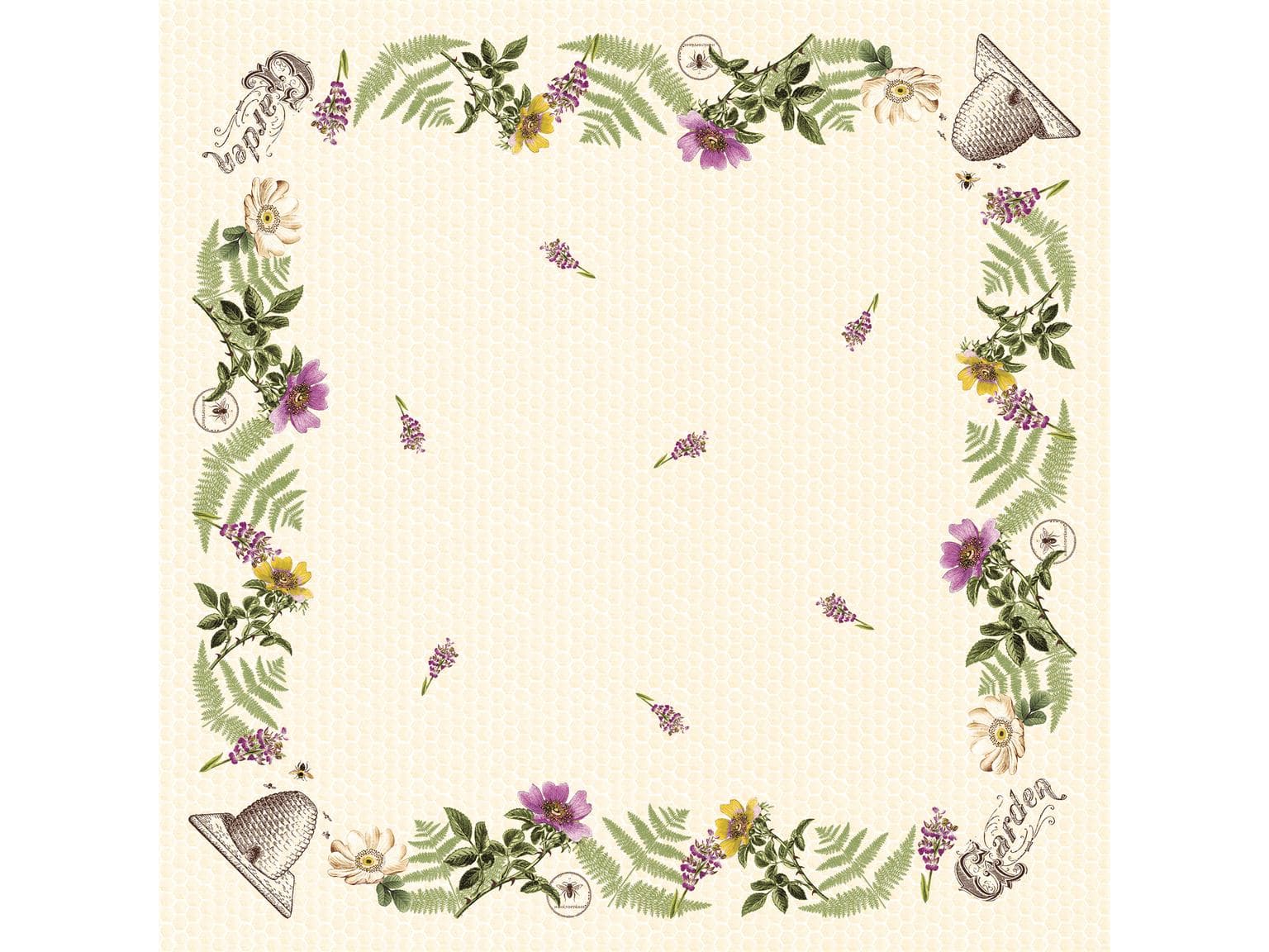 Tischdecken Airlaid, 80 x 80 cm, 1/8 Falz, Bee-Keeping