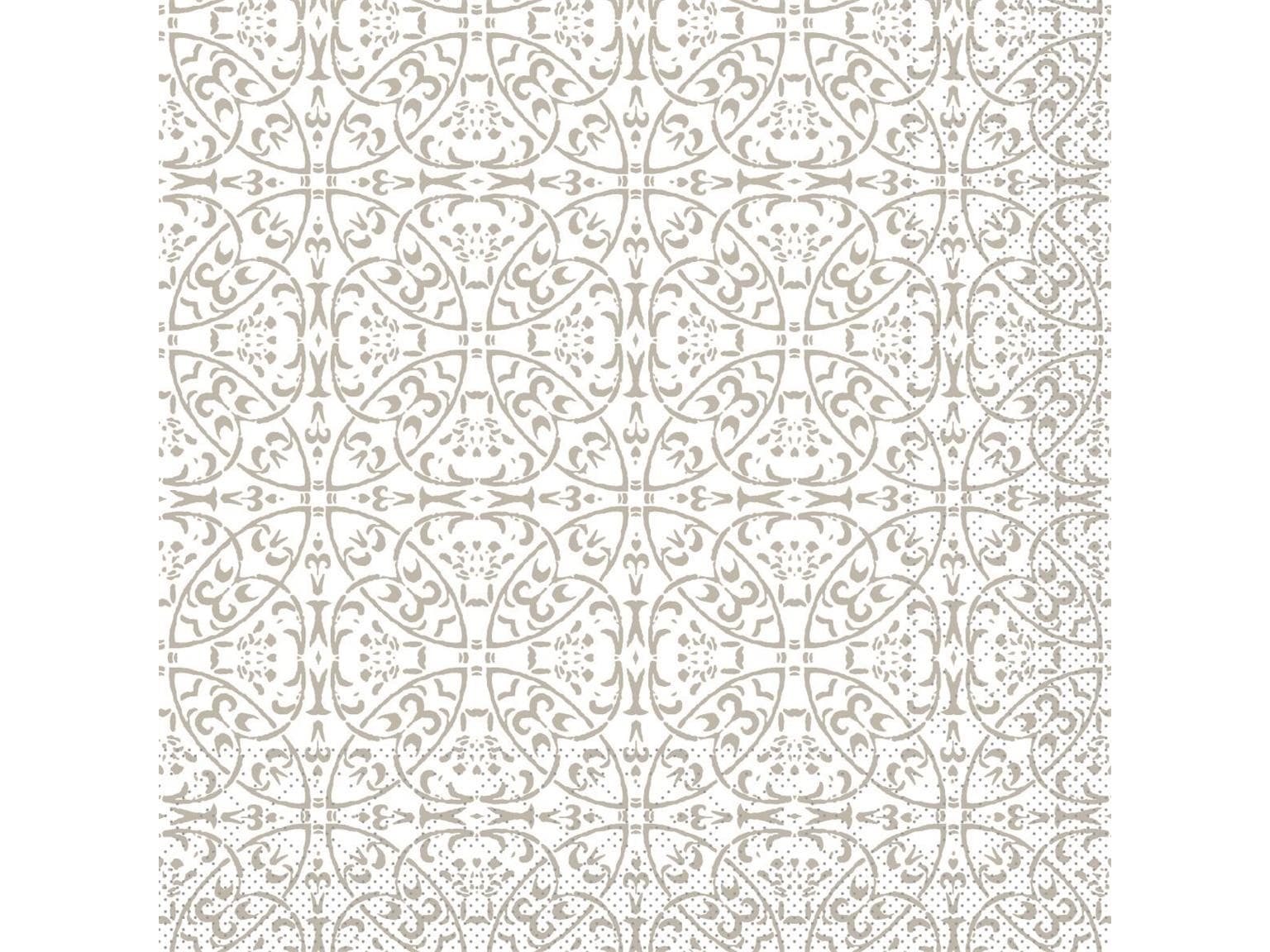 Servietten Tissue 3-lagig, 33 x 33 cm, 1/4 Falz, "CLAUDIO" hellgrau