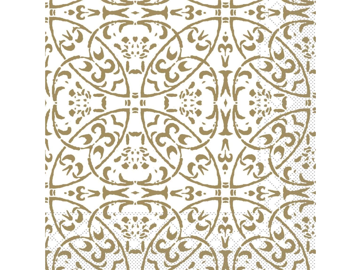 Servietten Tissue 3-lagig, 40 x 40 cm, 1/4 Falz, "CLAUDIO" gold