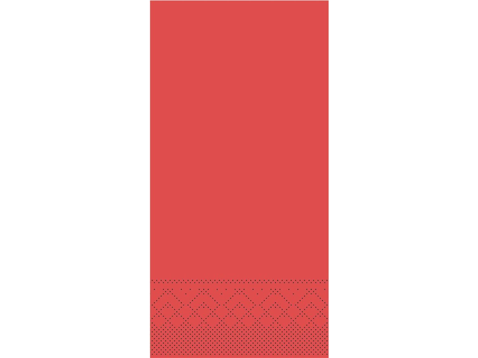 Servietten Tissue 3-lagig, 33 x 33 cm, 1/8 Falz, rot