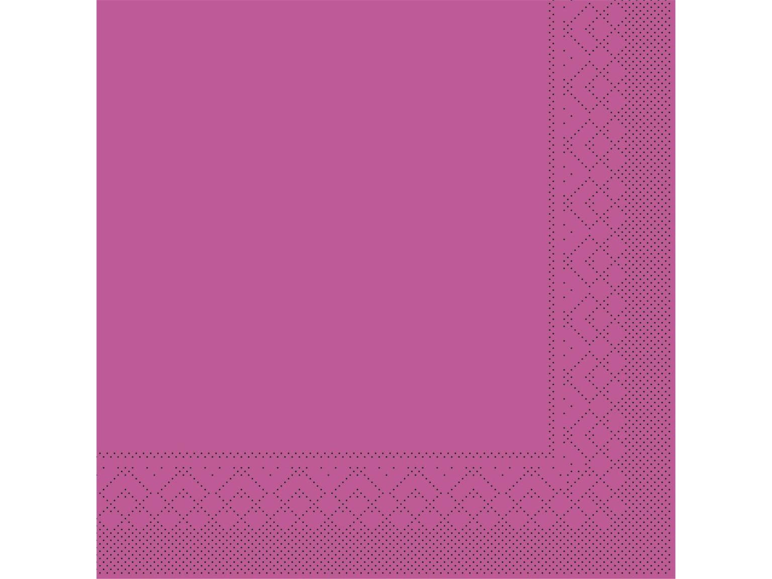Servietten Tissue 3-lagig, 40 x 40 cm, 1/4 Falz, violett