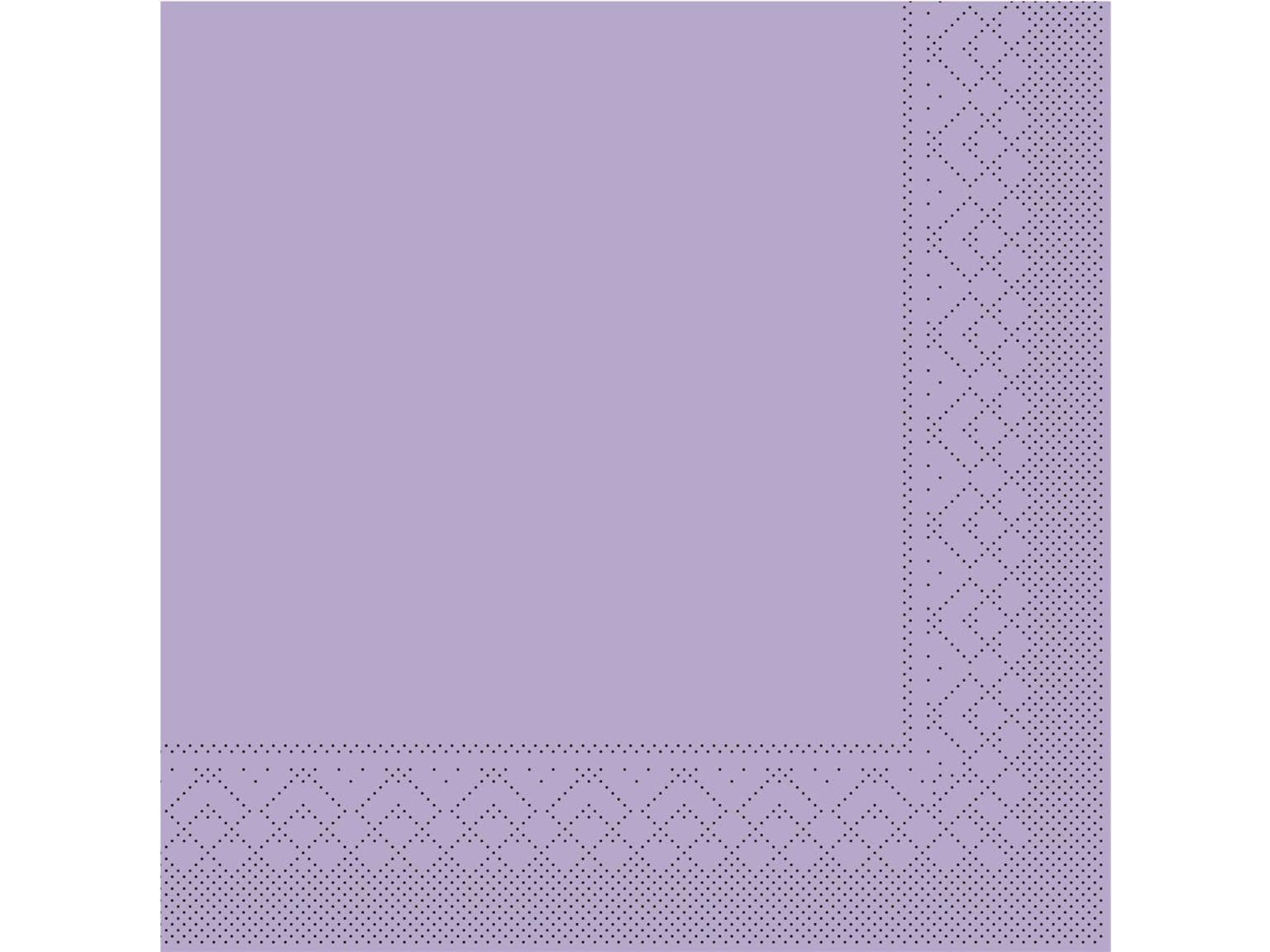 Servietten Tissue 3-lagig, 40 x 40 cm, 1/4 Falz, lila