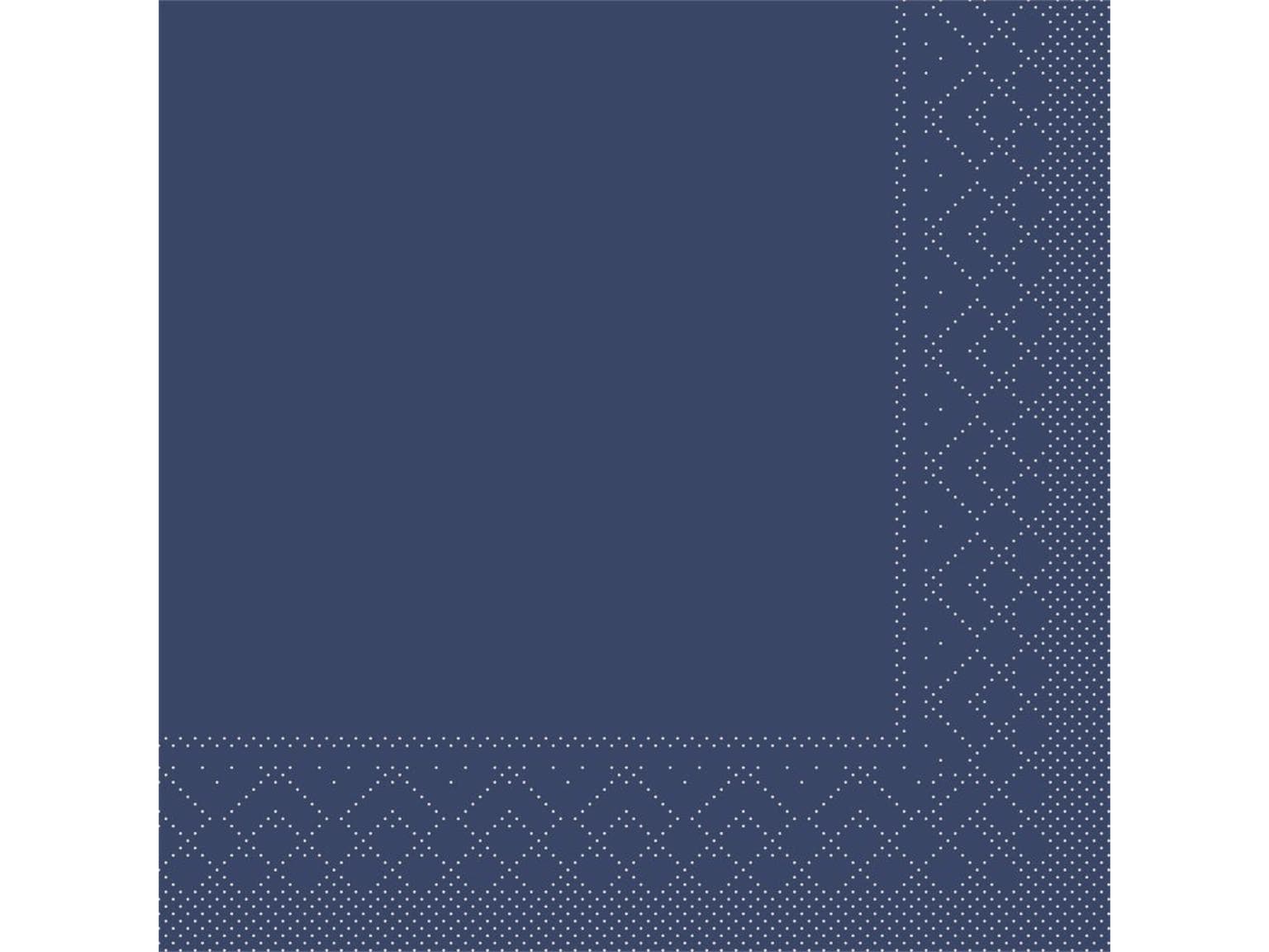 Servietten Tissue 3-lagig, 40 x 40 cm, 1/4 Falz, blau