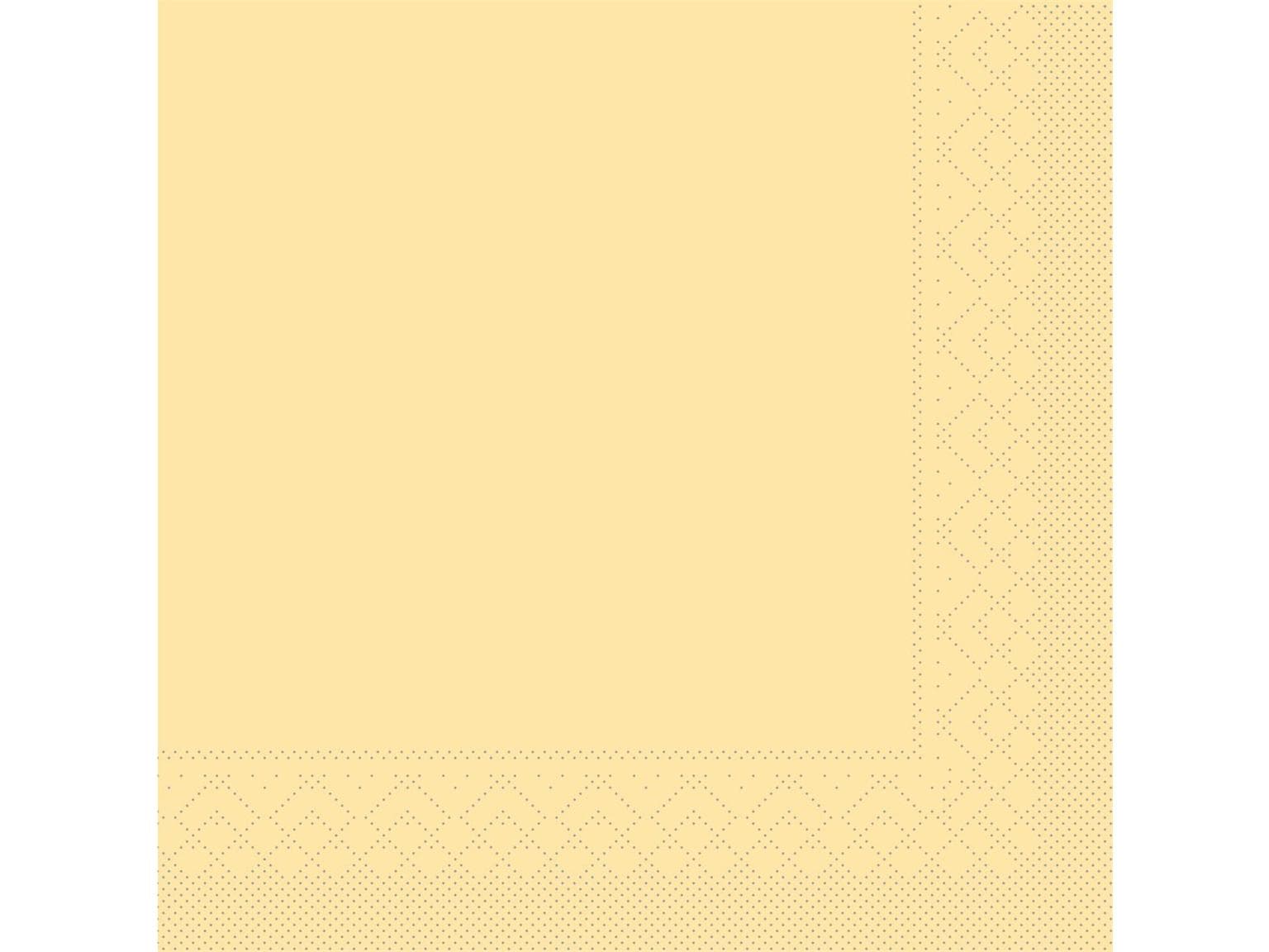 Servietten 3-lagig, 40 x 40 cm, 1/4 Falz, "UNI" creme