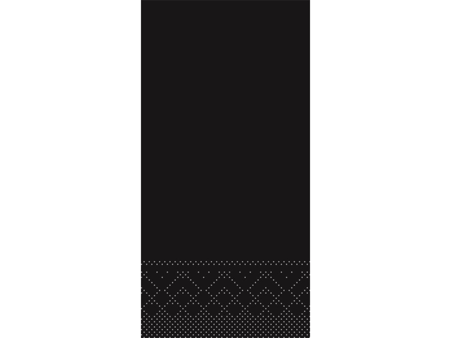 Servietten Tissue 3-lagig, 40 x 40 cm, 1/8 Falz, schwarz