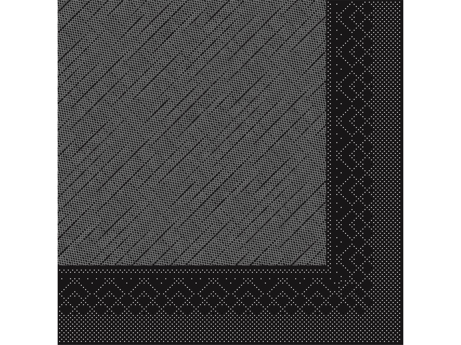 Servietten Tissue-Deluxe, 40 x 40 cm, 1/4 Falz, schwarz
