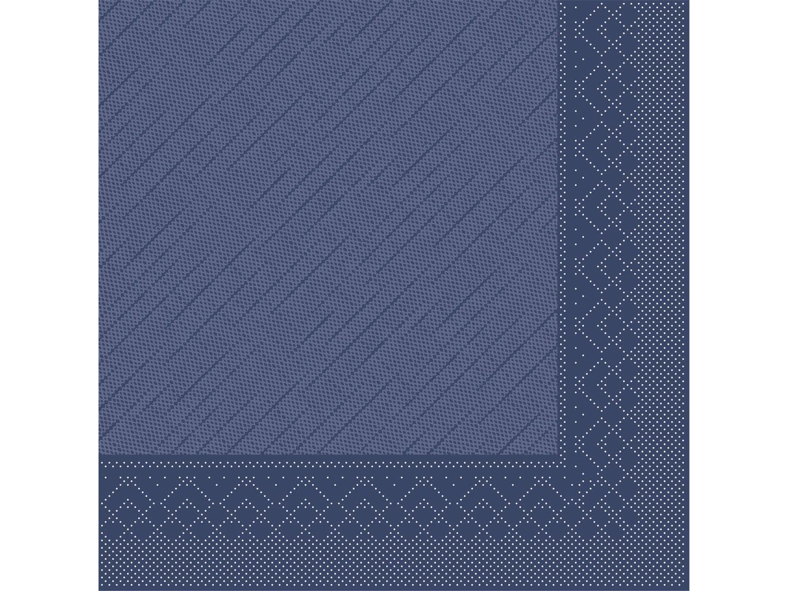 Servietten Tissue-Deluxe, 40 x 40 cm, 1/4 Falz, blau