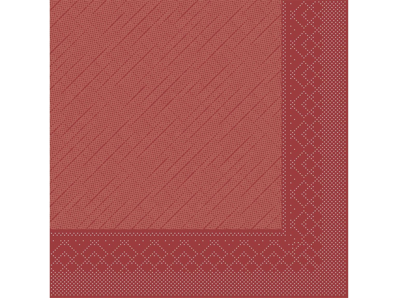 Servietten Tissue-Deluxe, 40 x 40 cm, 1/4 Falz, bordeaux