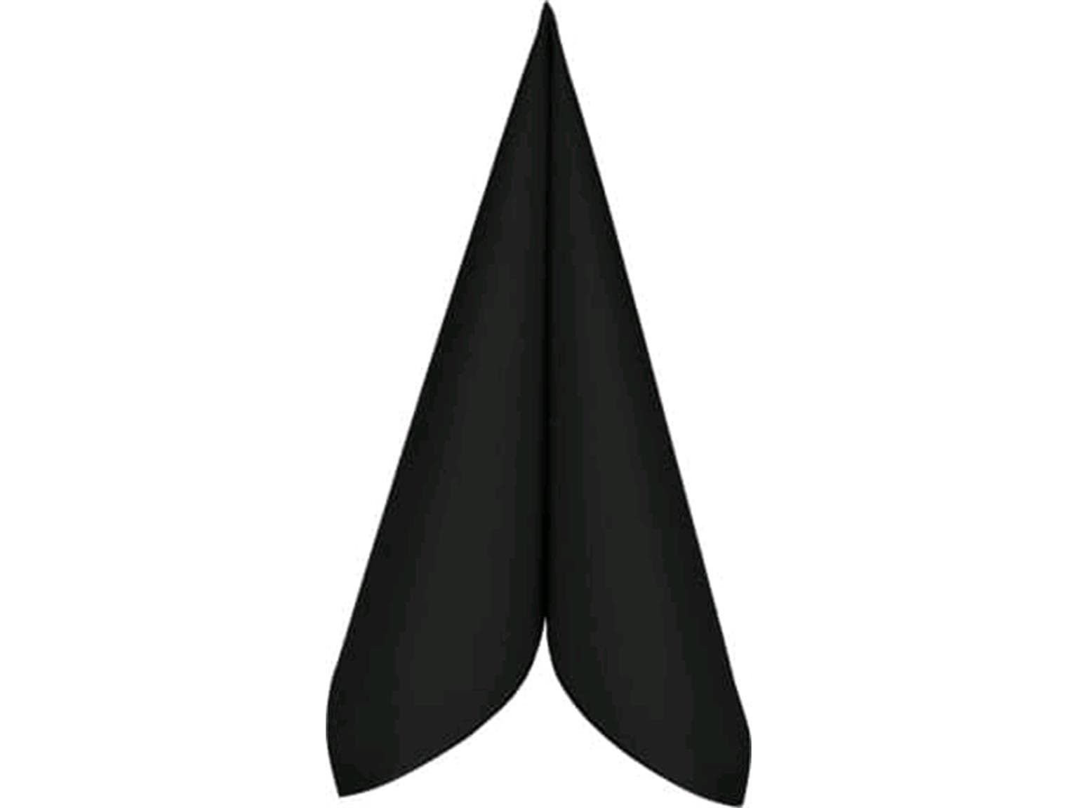 Servietten Airlaid, 24 x 24 cm, 1/4 Falz, schwarz