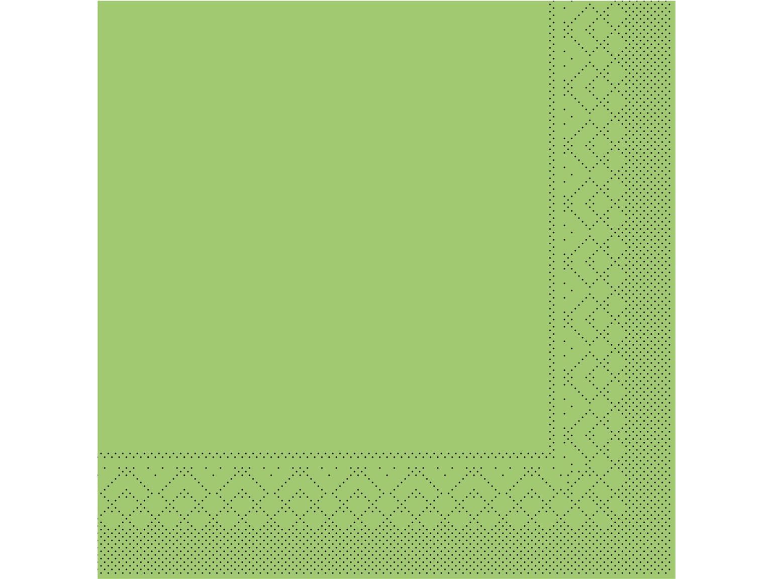 Servietten Tissue 3-lagig, 25 x 25 cm, 1/4 Falz, kiwi