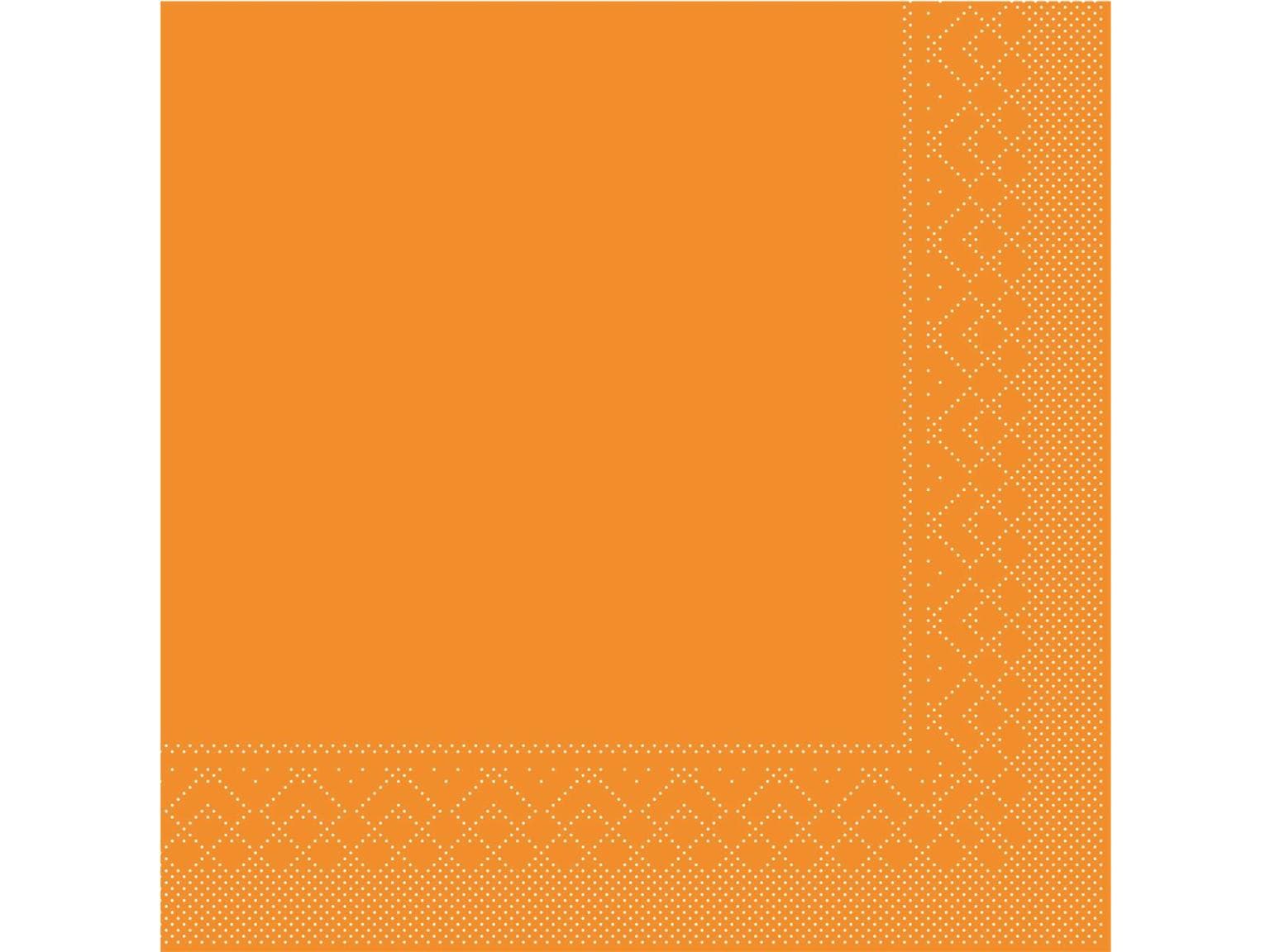 Servietten Tissue 3-lagig, 25 x 25 cm, 1/4 Falz, curry