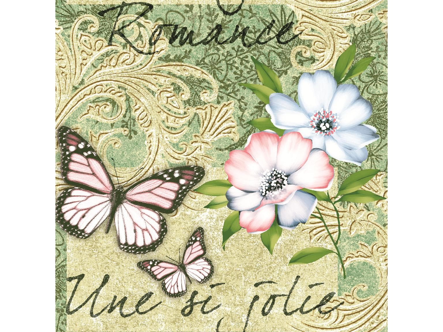 Servietten Airlaid, 40 x 40 cm, 1/4 Falz, "JOLIE"