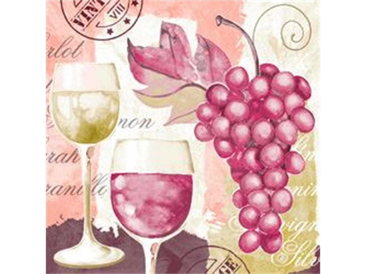 Servietten Airlaid, 40 x 40 cm, 1/4 Falz, "LA BODEGA"