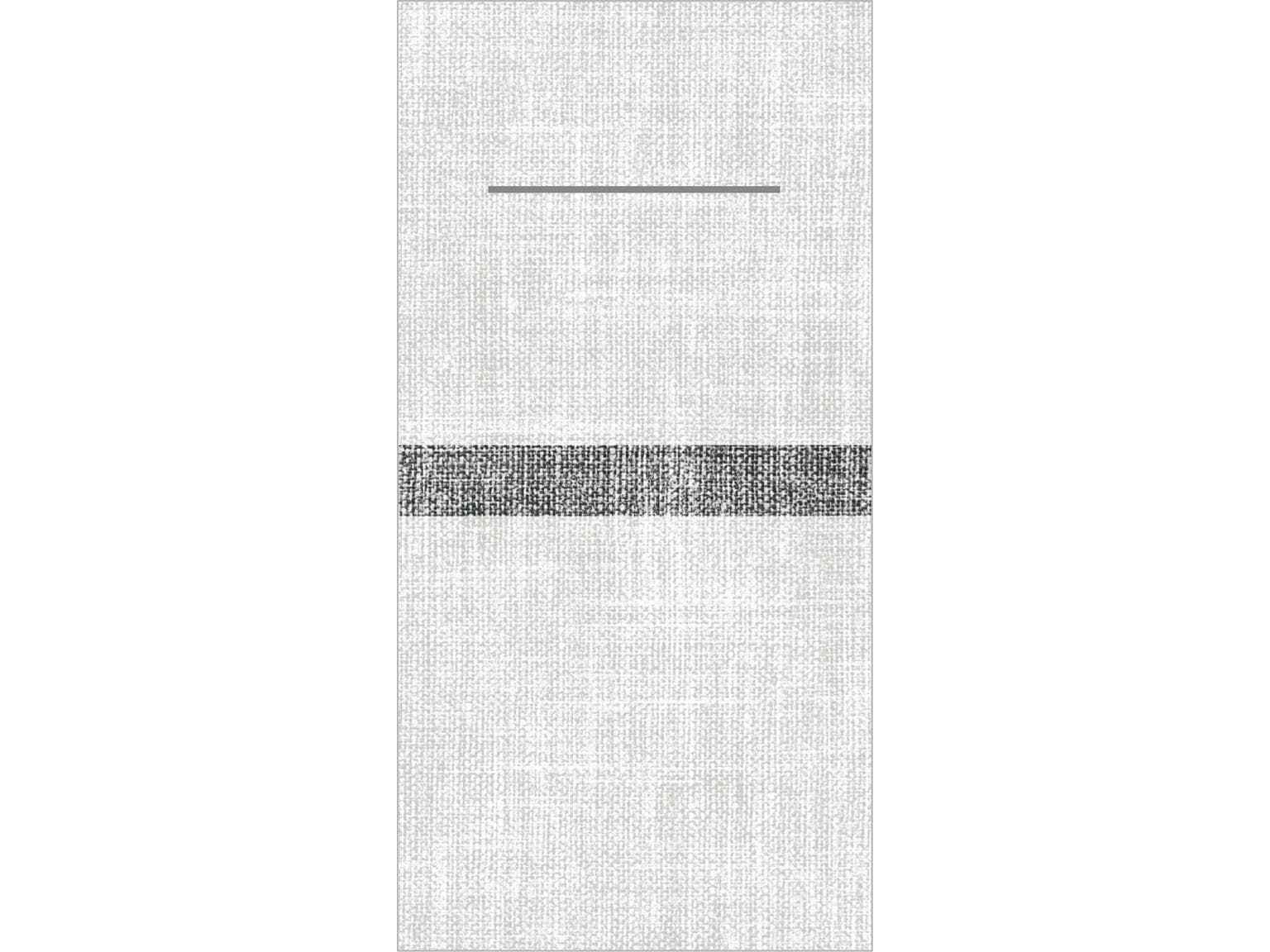 Besteckserviette Airlaid, 40 x 40 cm, 1/8 Falz, "JOE" hellgrau/schwarz