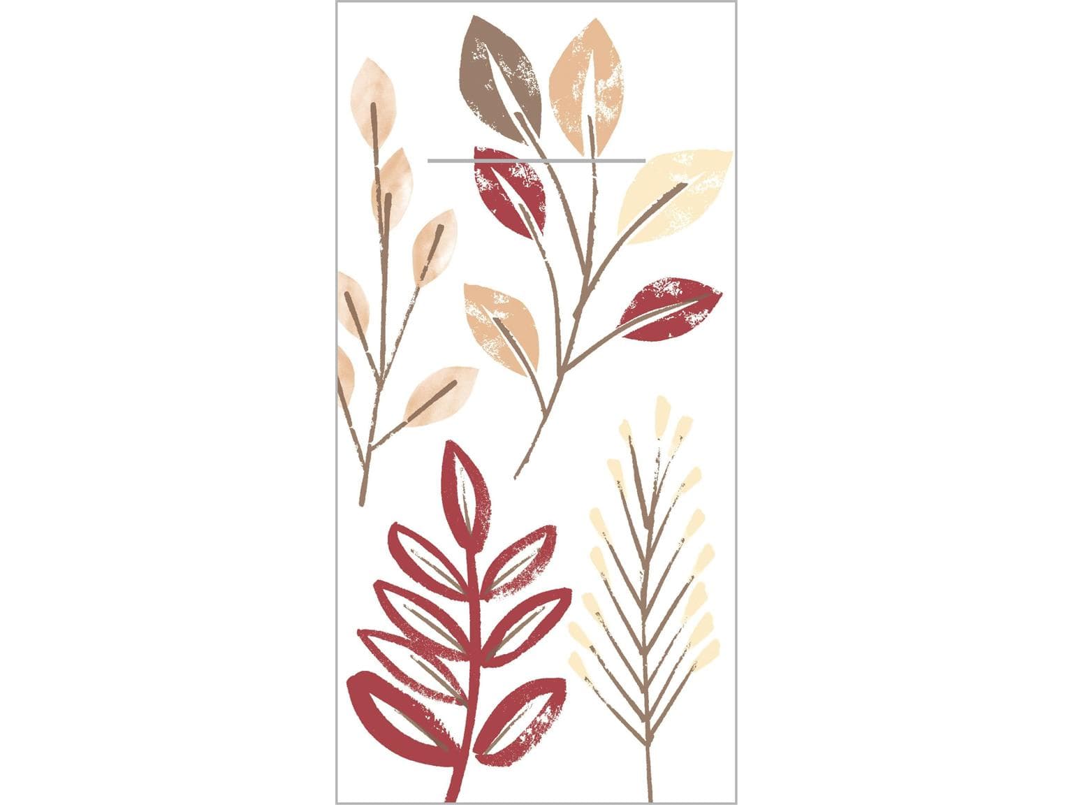 Besteckserviette Airlaid, 40 x 40 cm, 1/8 Falz, "CEDRIK" bordeaux/braun