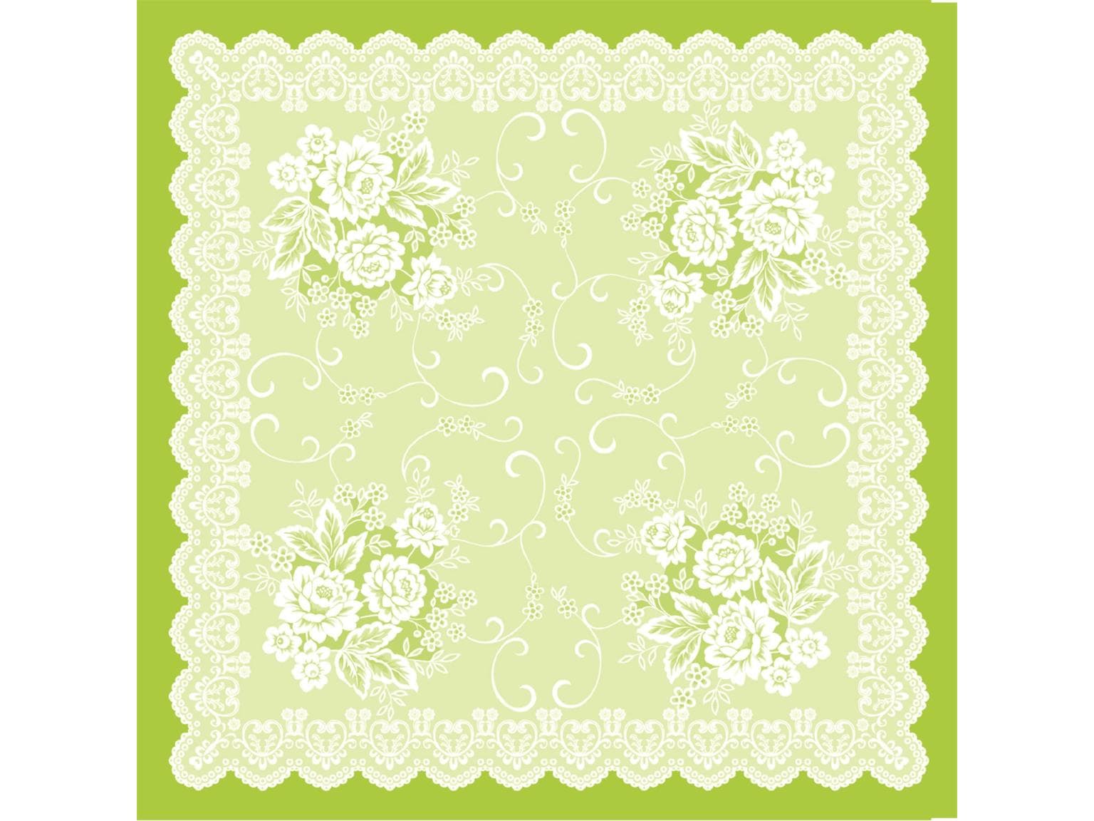 Tischdecken Airlaid, 80 x 80 cm, 1/8 Falz, "FRANZISKA" grün