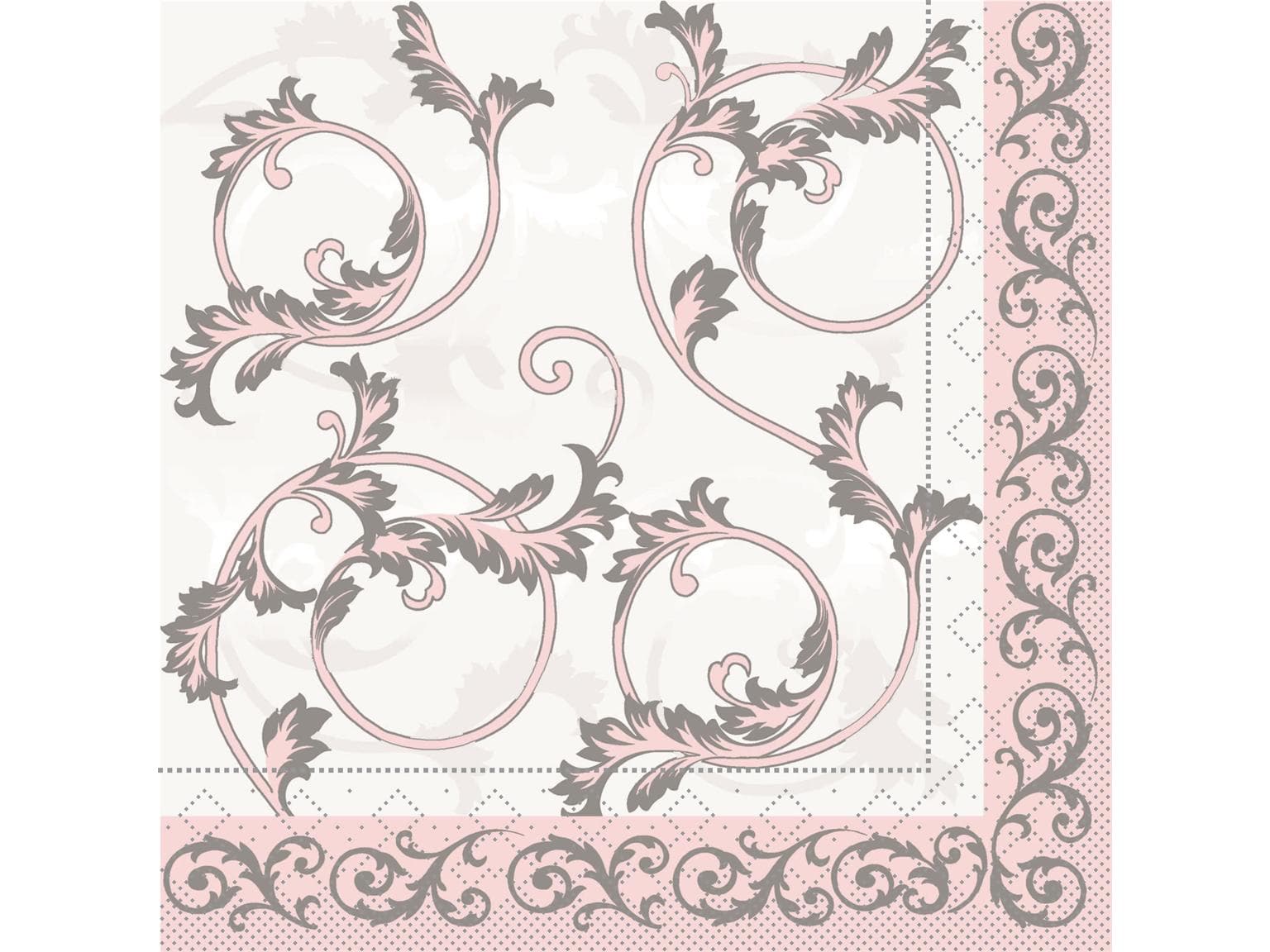 Servietten Tissue 3-lagig, 33 x 33 cm, 1/4 Falz, "MICHEL" grau