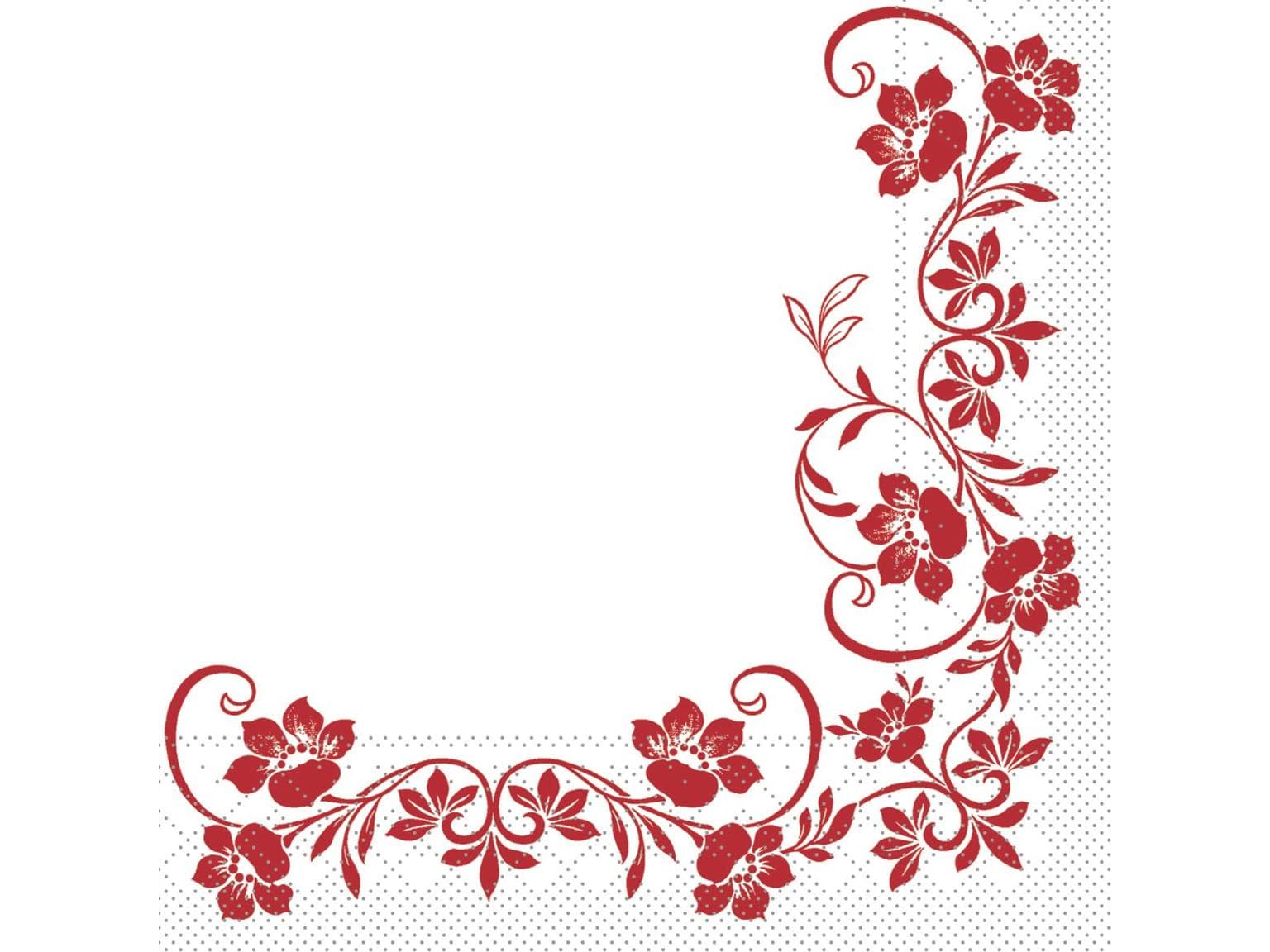 Servietten Tissue 3-lagig, 33 x 33 cm, 1/4 Falz, "KATJA" bordeaux