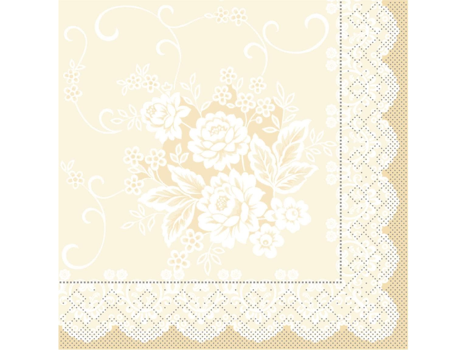 Servietten Tissue 3-lagig, 33 x 33 cm, 1/4 Falz, "FRANZISKA" grün