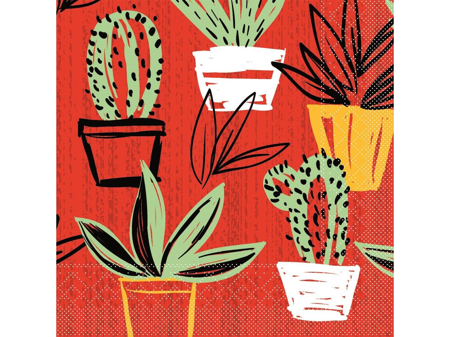 Servietten Tissue 3-lagig, 33 x 33 cm, 1/4 Falz, "SANCHO" Mexican-Style