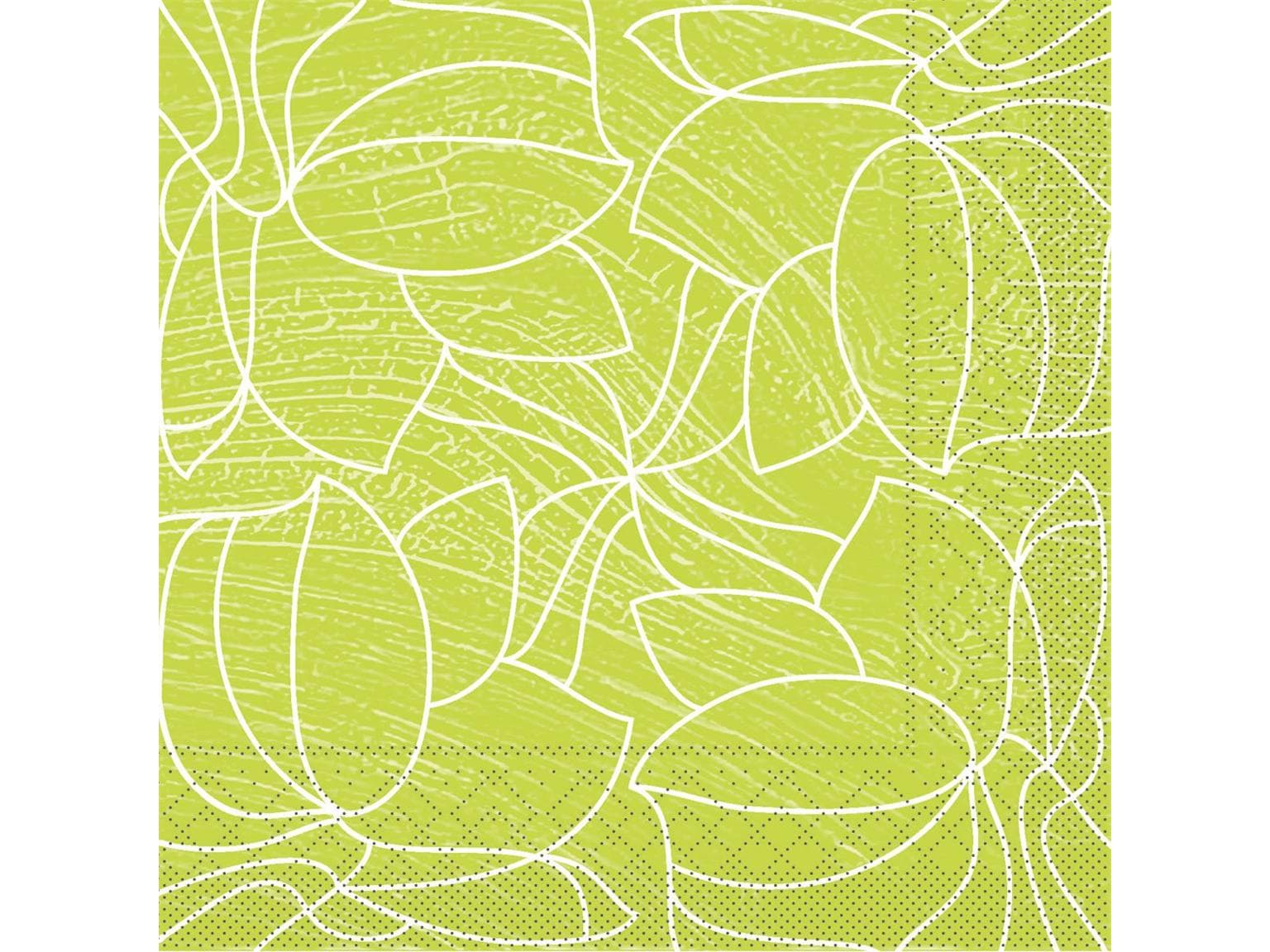 Servietten Tissue 3-lagig, 40 x 40 cm, 1/4 Falz, "HUGO" hellgrün