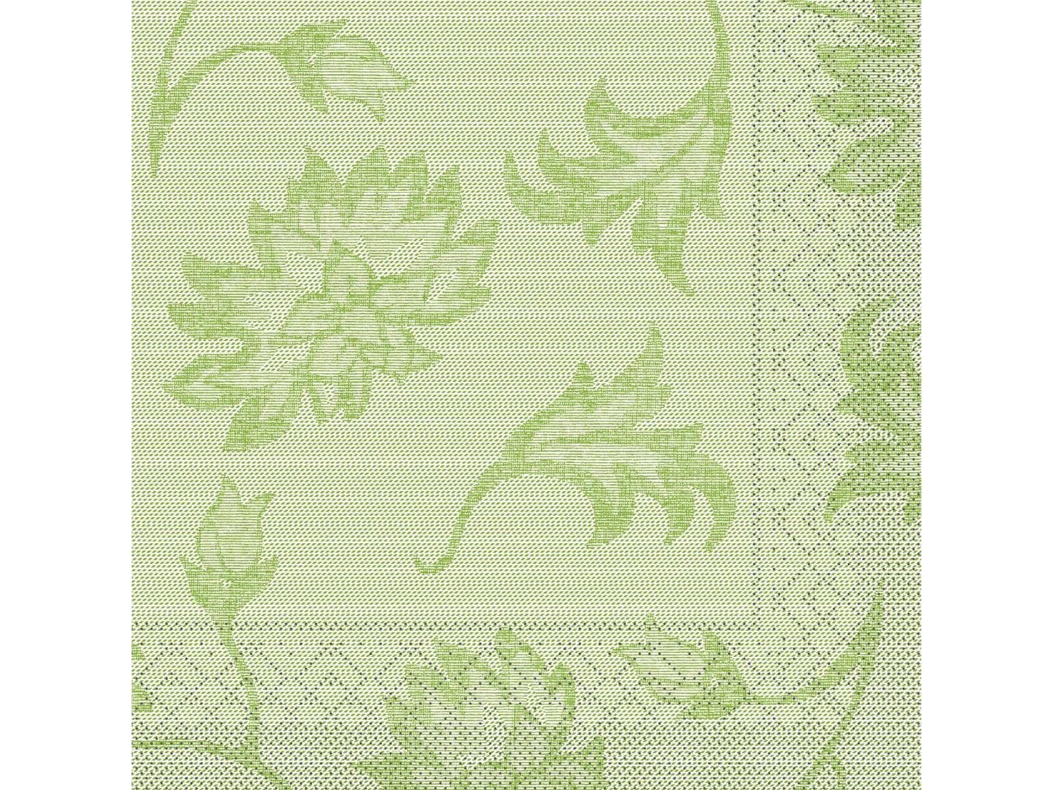 Servietten Tissue 3-lagig, 40 x 40 cm, 1/4 Falz, "LISBOA" schilfgrün