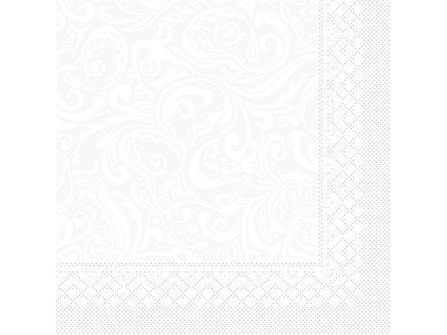 Servietten Tissue 3-lagig, 40 x 40 cm, 1/4 Falz, "LIAS" weiss